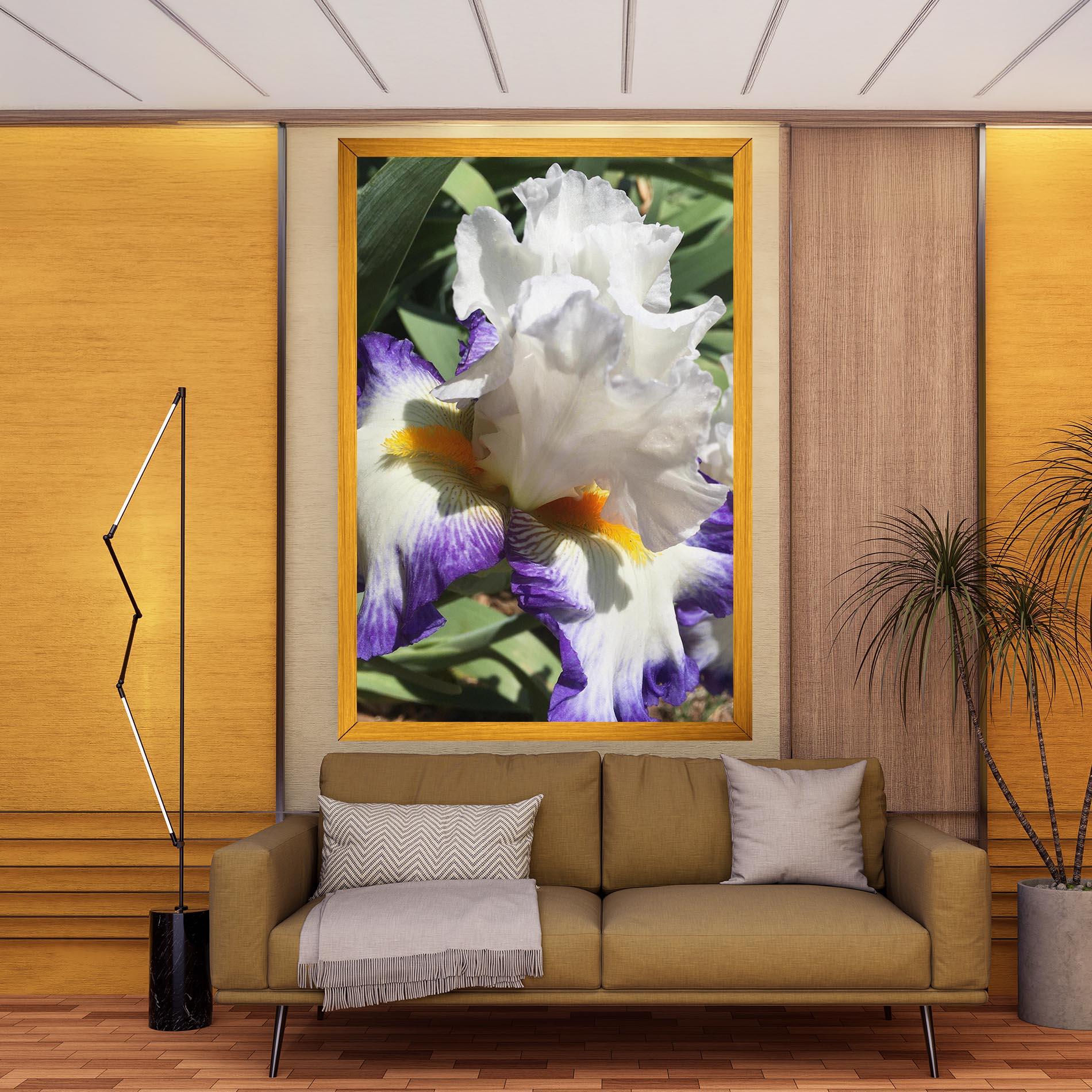 Vászonkép Garden White Purple Irirs mockup 9