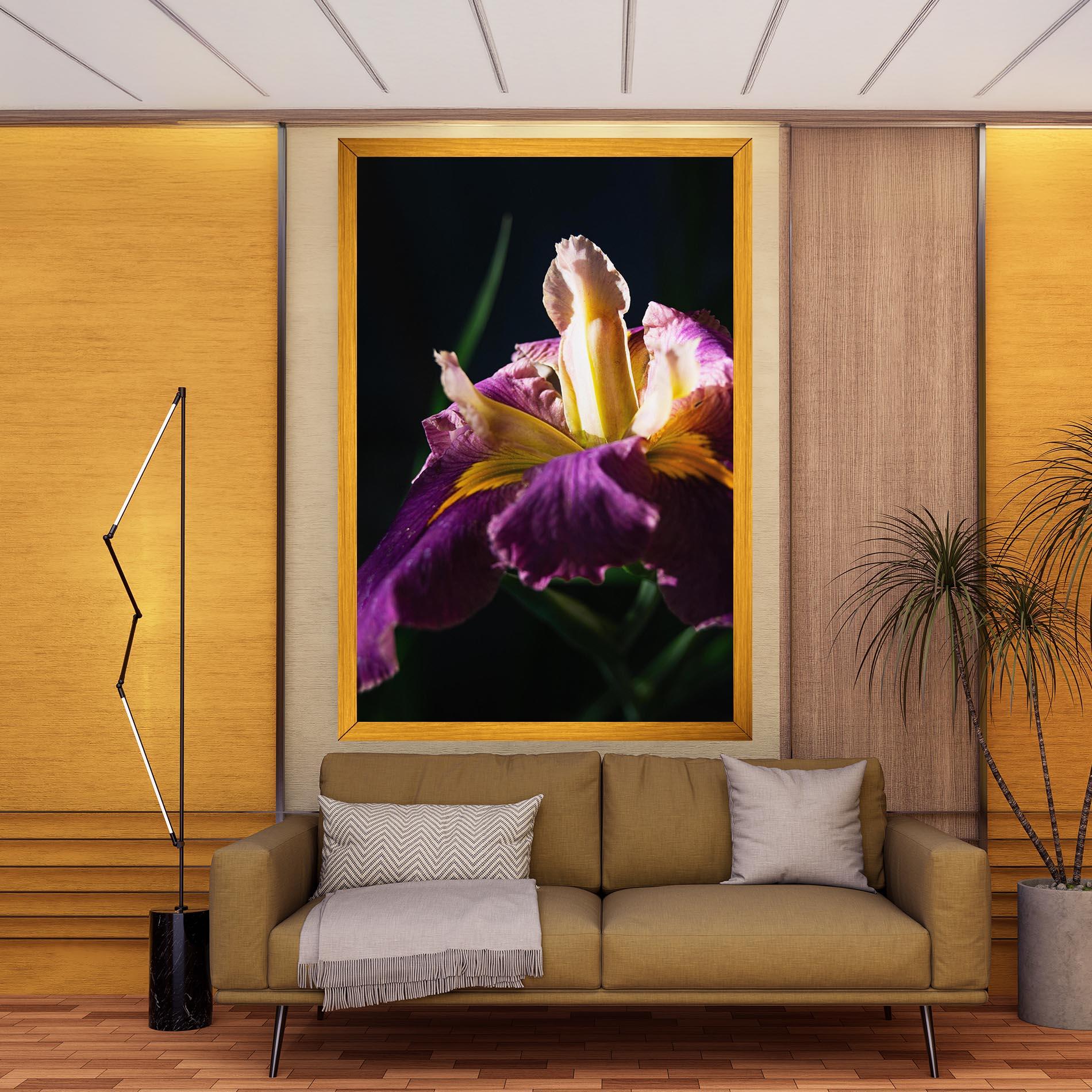 Vászonkép Pastel Yellow Iris mockup 9