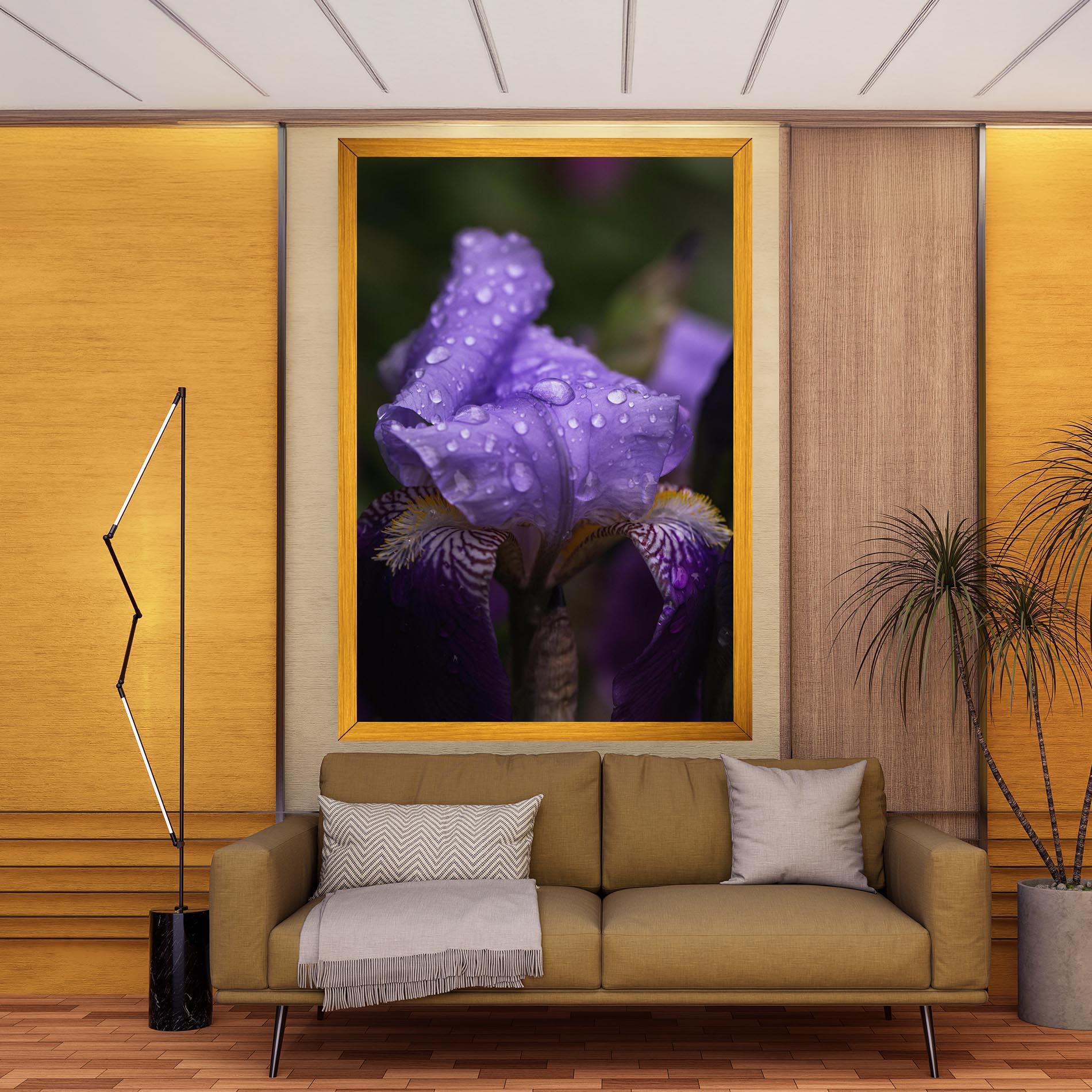 Vászonkép Rain In The Garden mockup 9