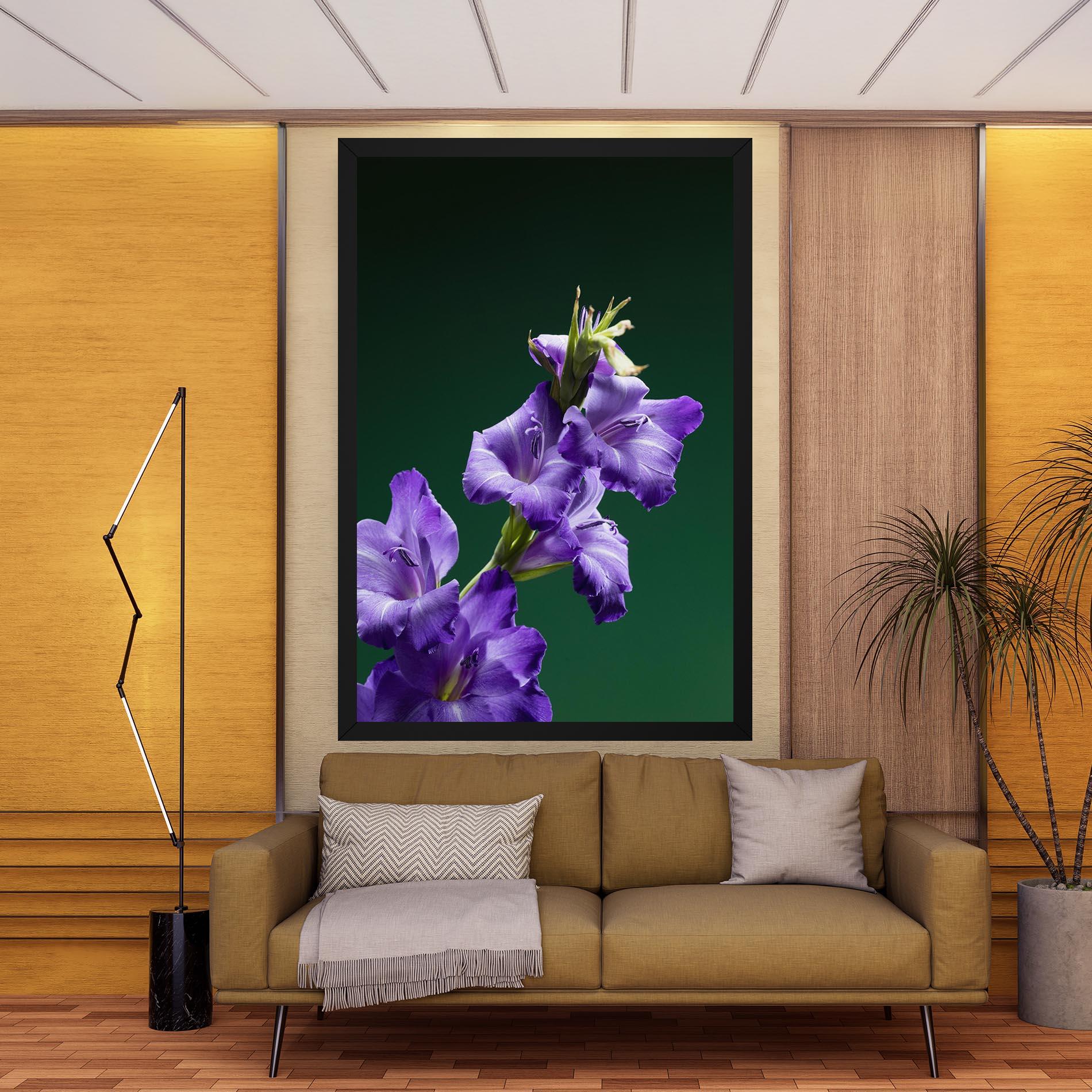 Vászonkép Iris On Green mockup 9