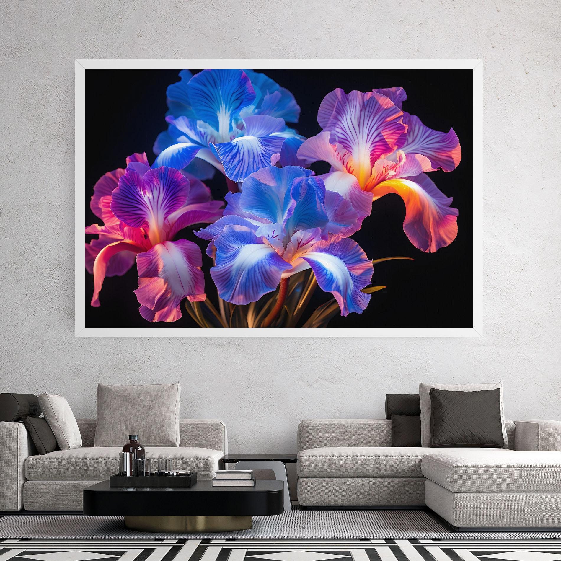 Vászonkép Blue Light Iris mockup 2