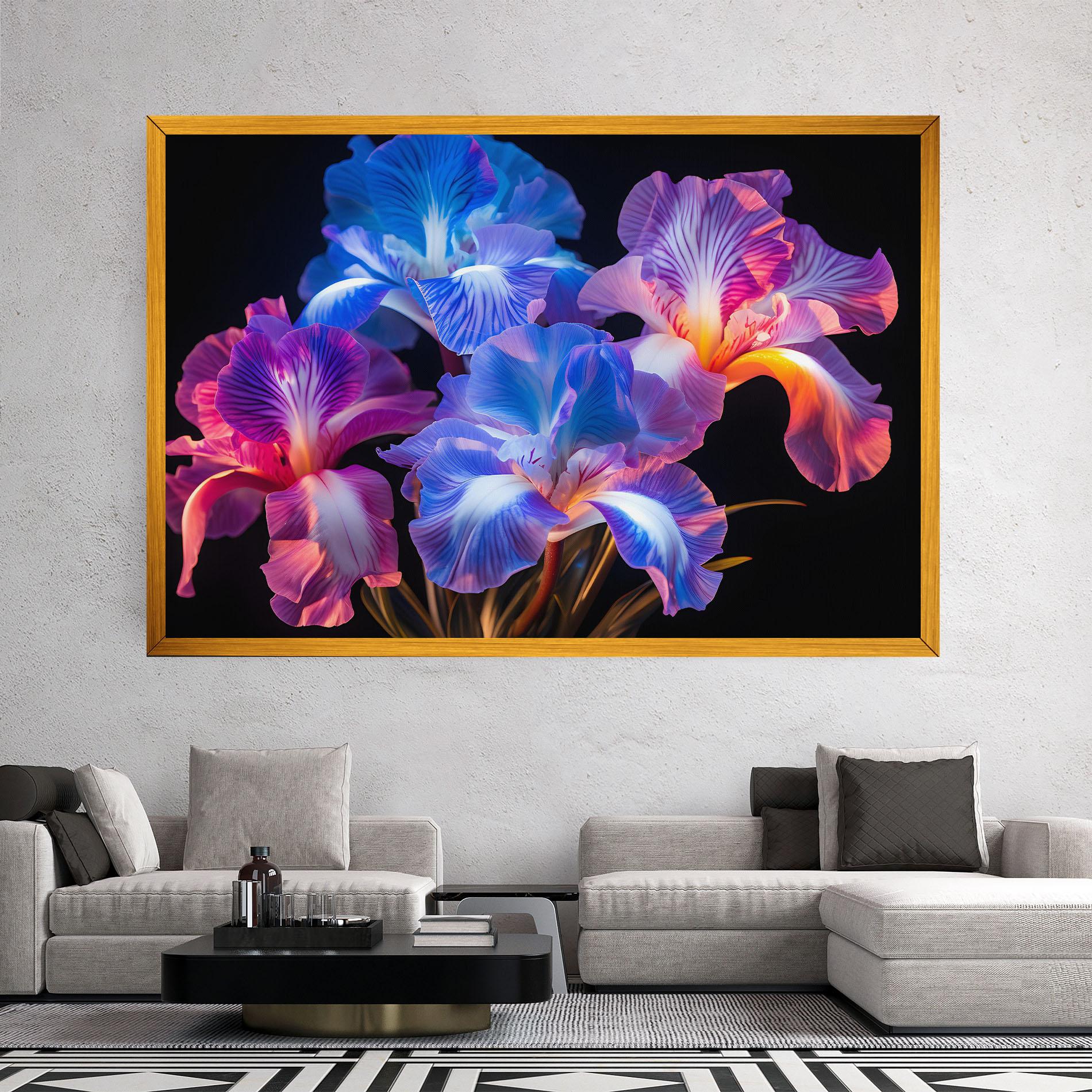 Vászonkép Blue Light Iris mockup 2