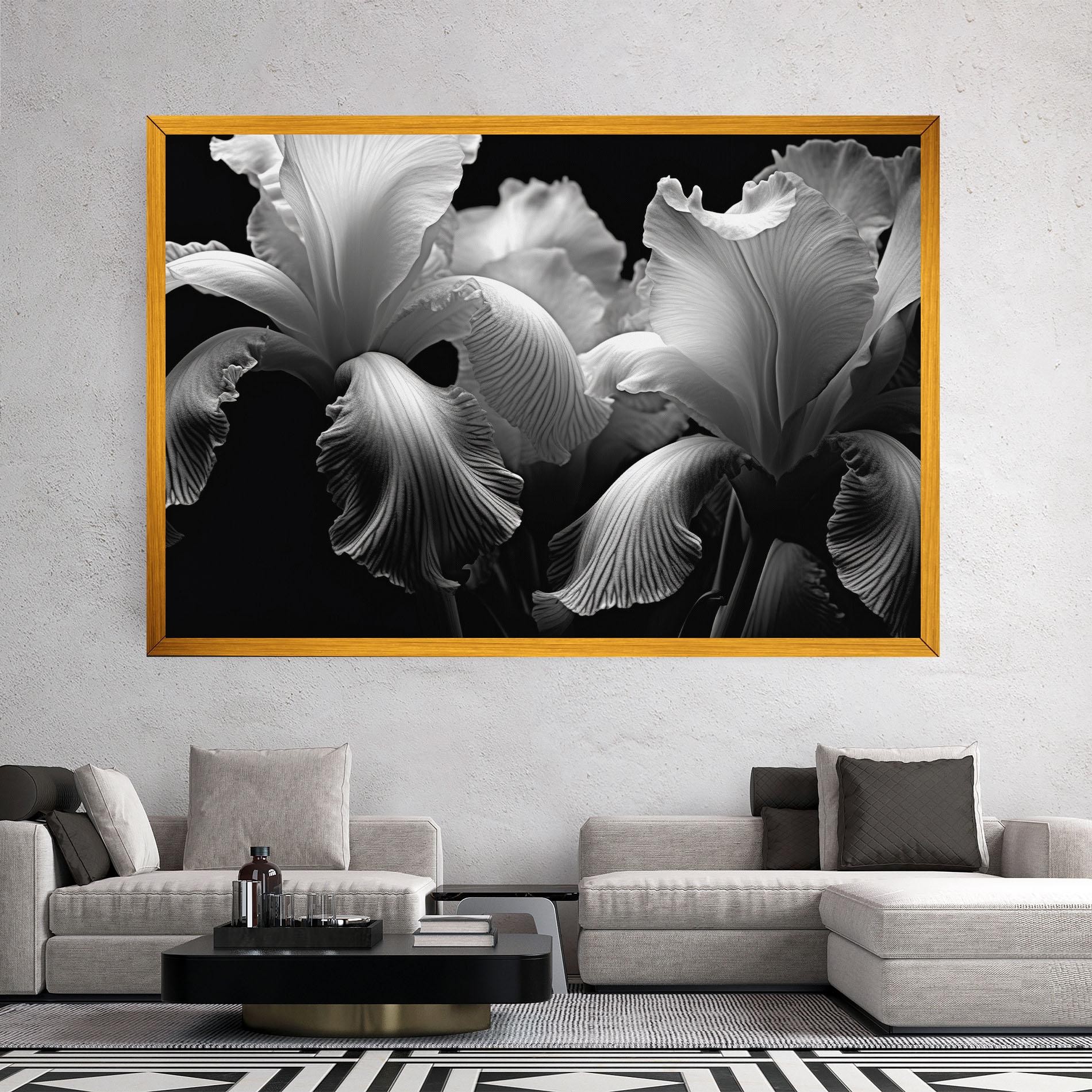 Vászonkép Grey Iris mockup 2