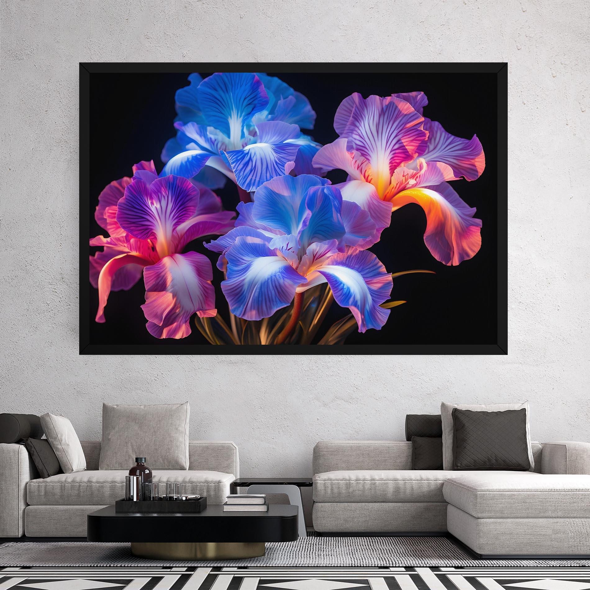 Vászonkép Blue Light Iris mockup 2