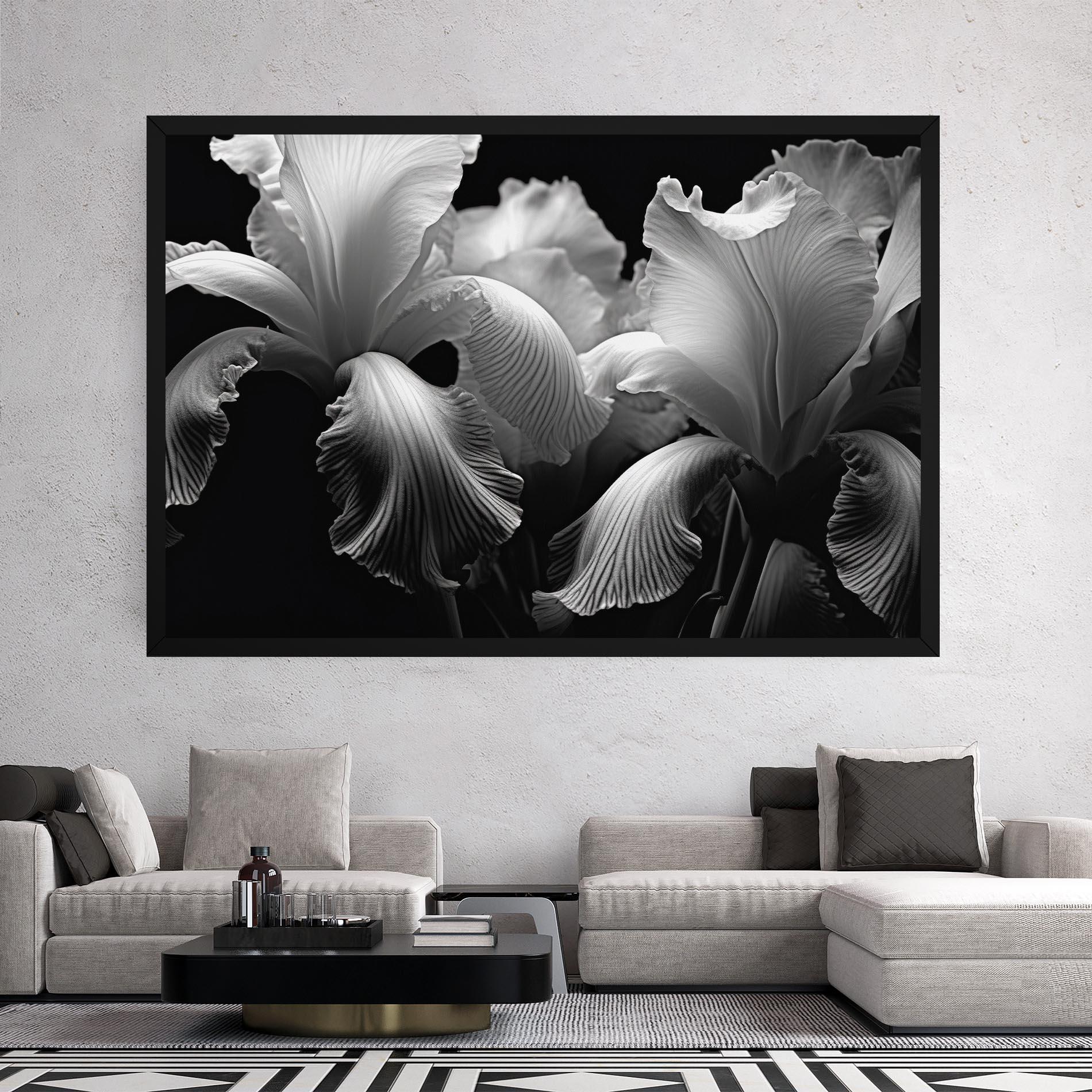 Vászonkép Grey Iris mockup 2