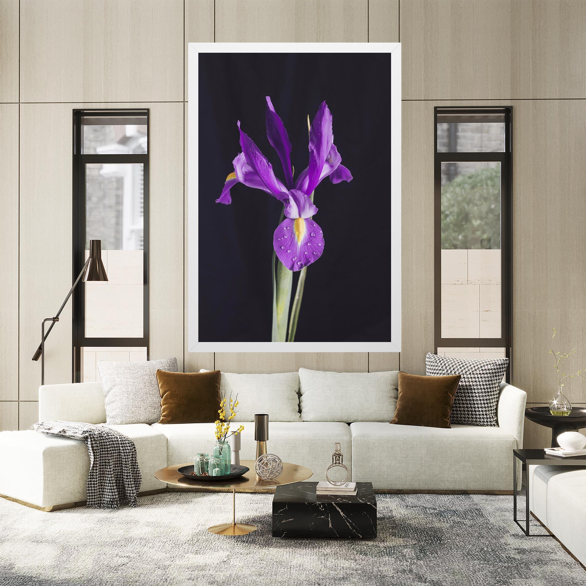 Vászonkép Fresh Purple Iris mockup 2