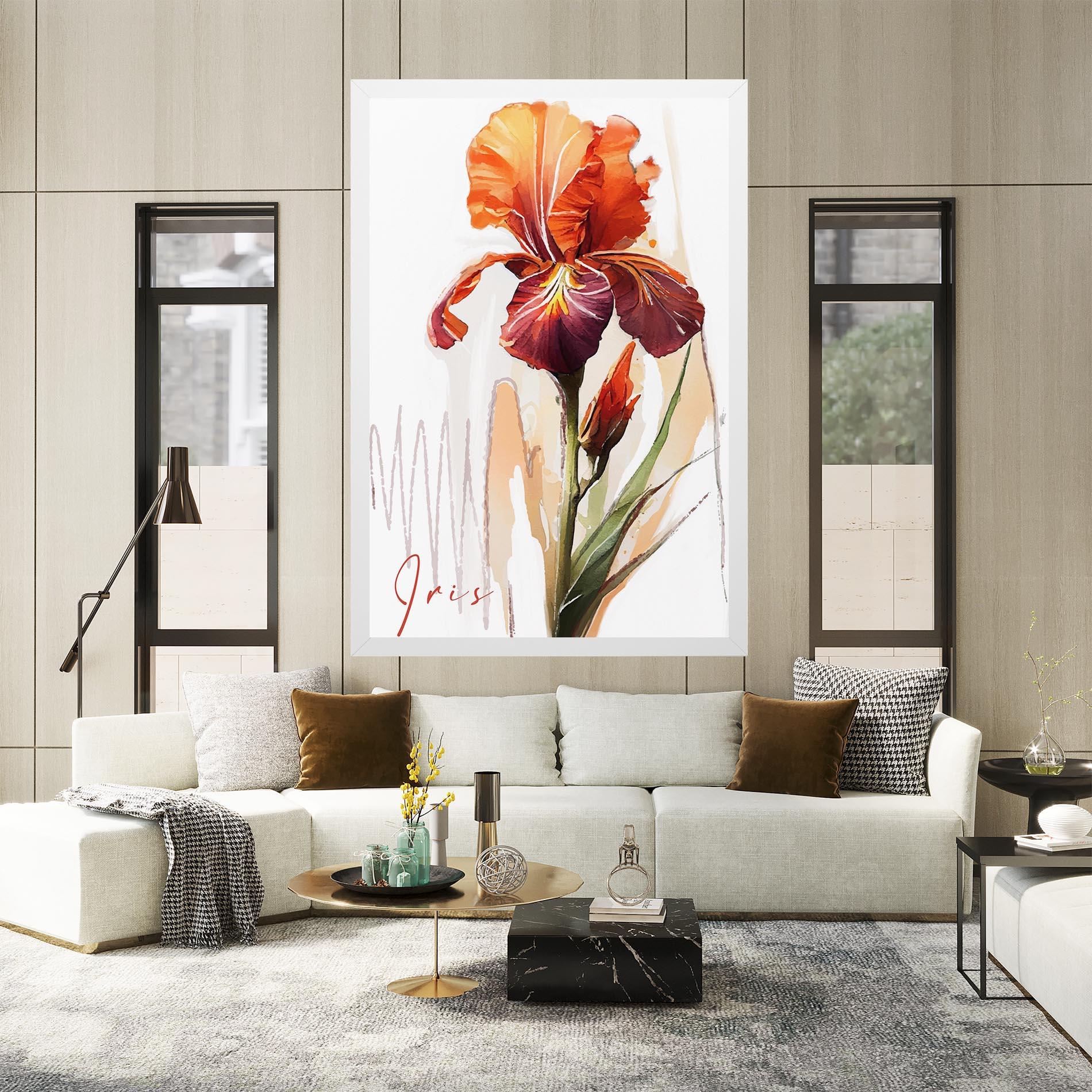 Vászonkép Orange Iris mockup 2