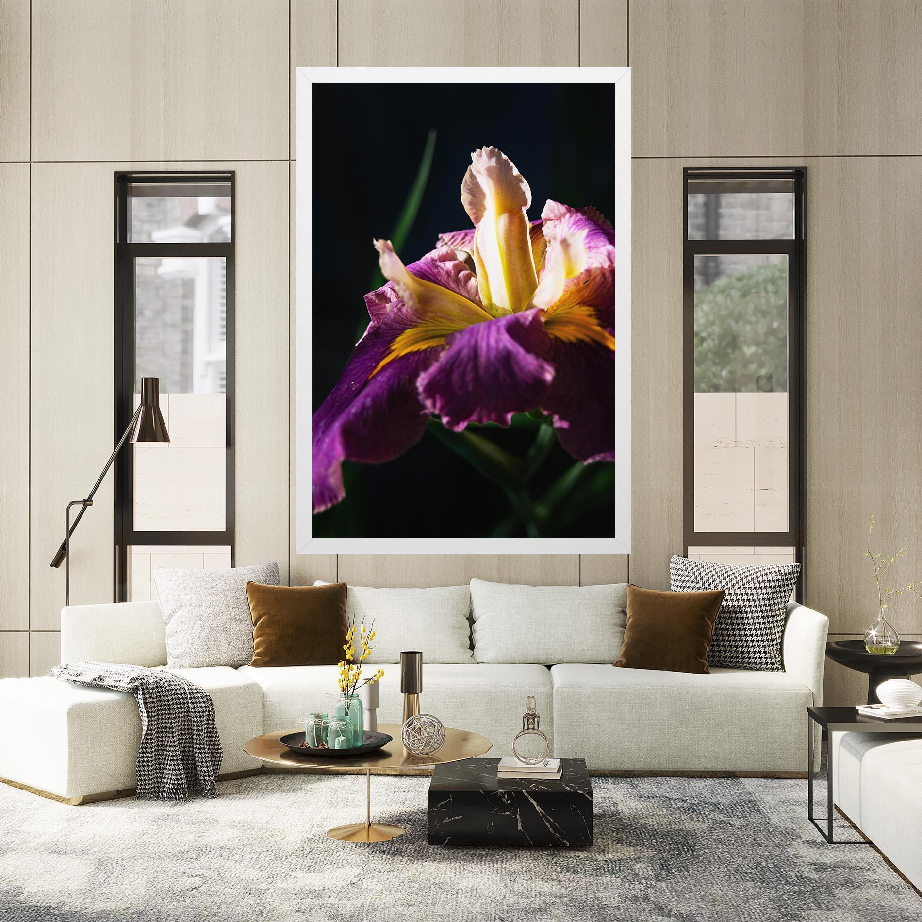 Vászonkép Pastel Yellow Iris mockup 2