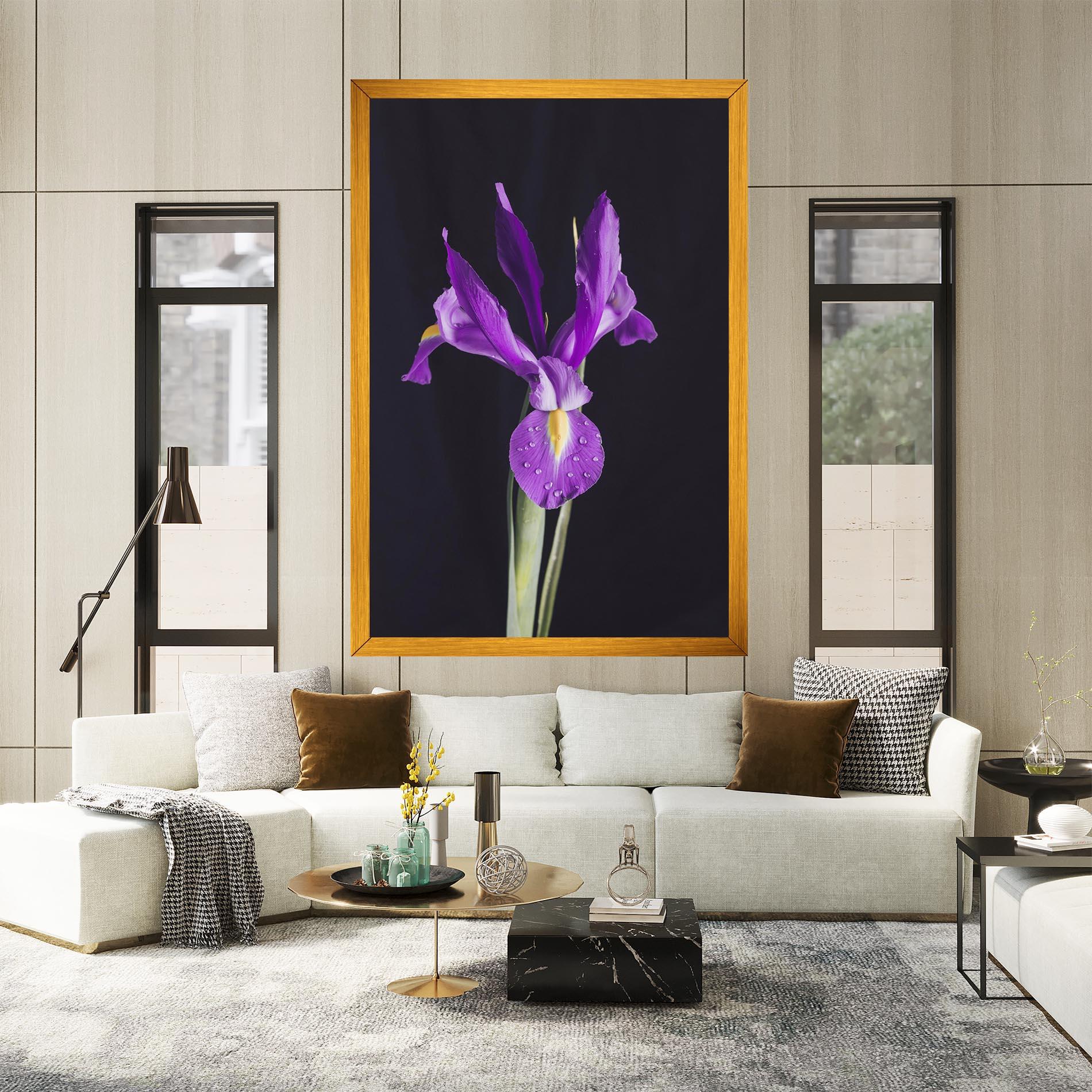 Vászonkép Fresh Purple Iris mockup 2