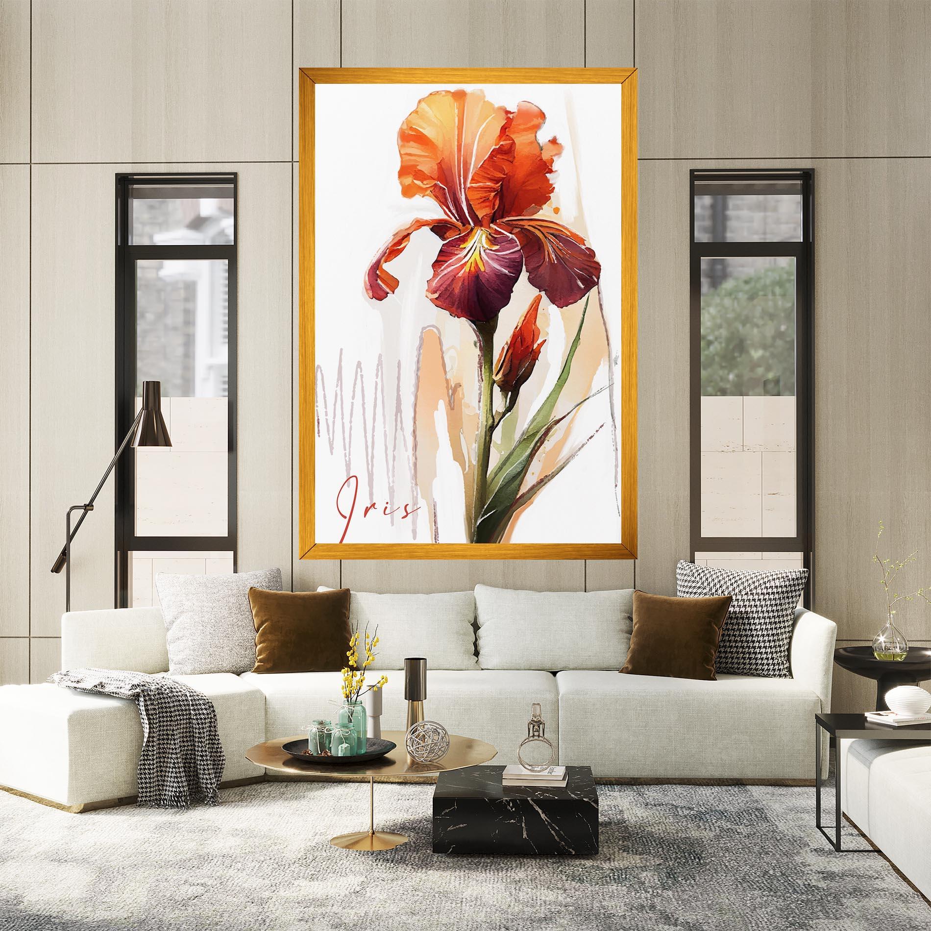 Vászonkép Orange Iris mockup 2