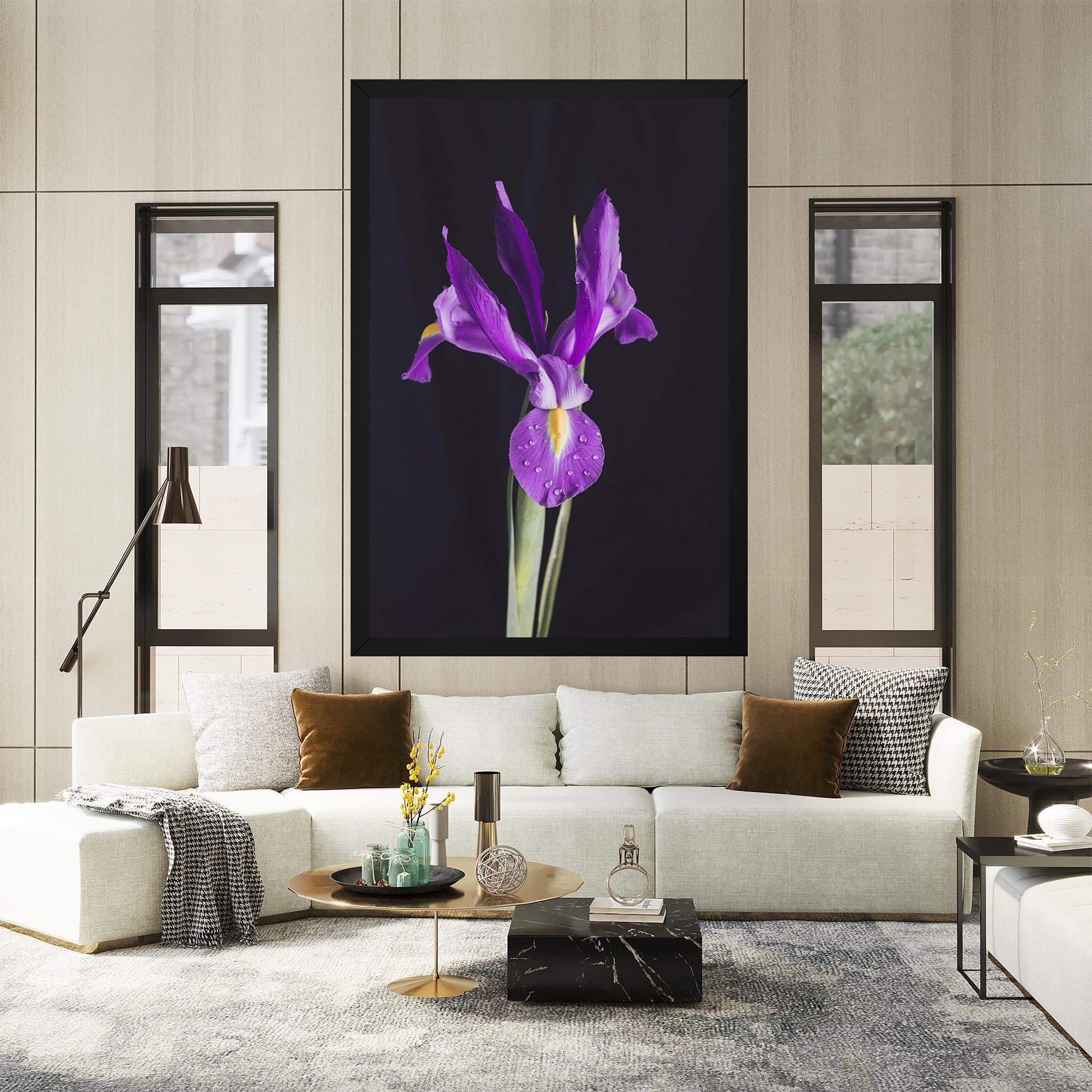 Vászonkép Fresh Purple Iris mockup 2