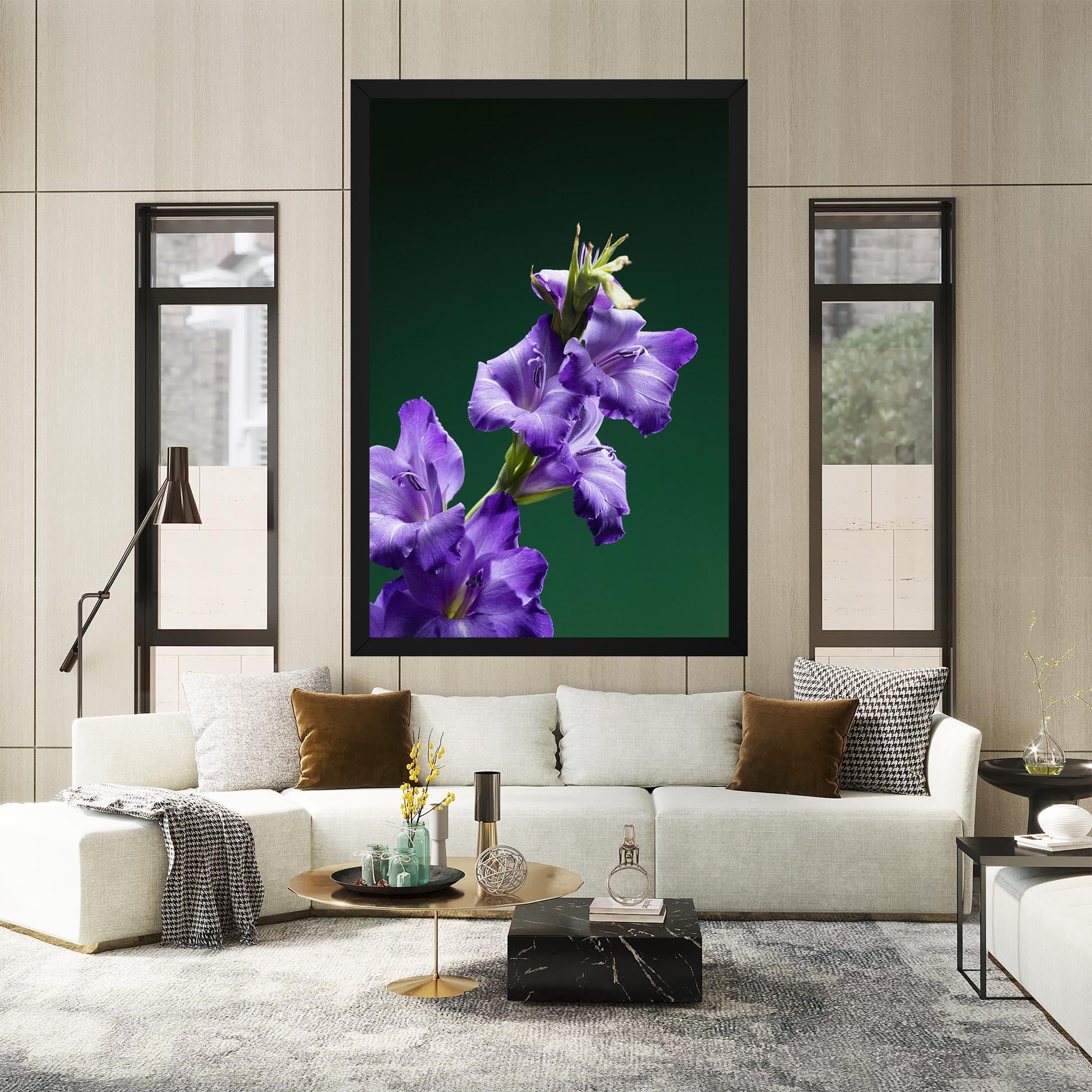 Vászonkép Iris On Green mockup 2