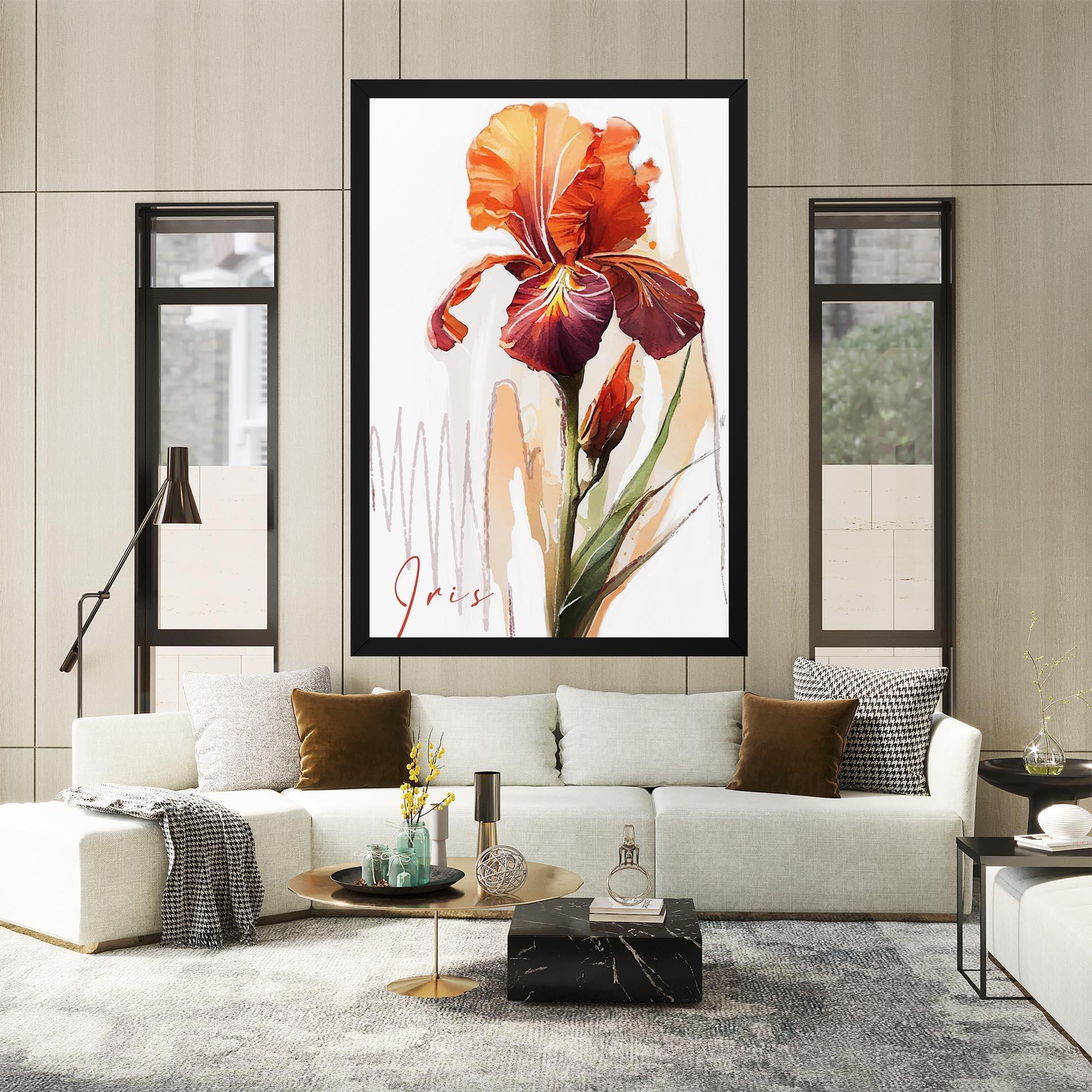 Vászonkép Orange Iris mockup 2