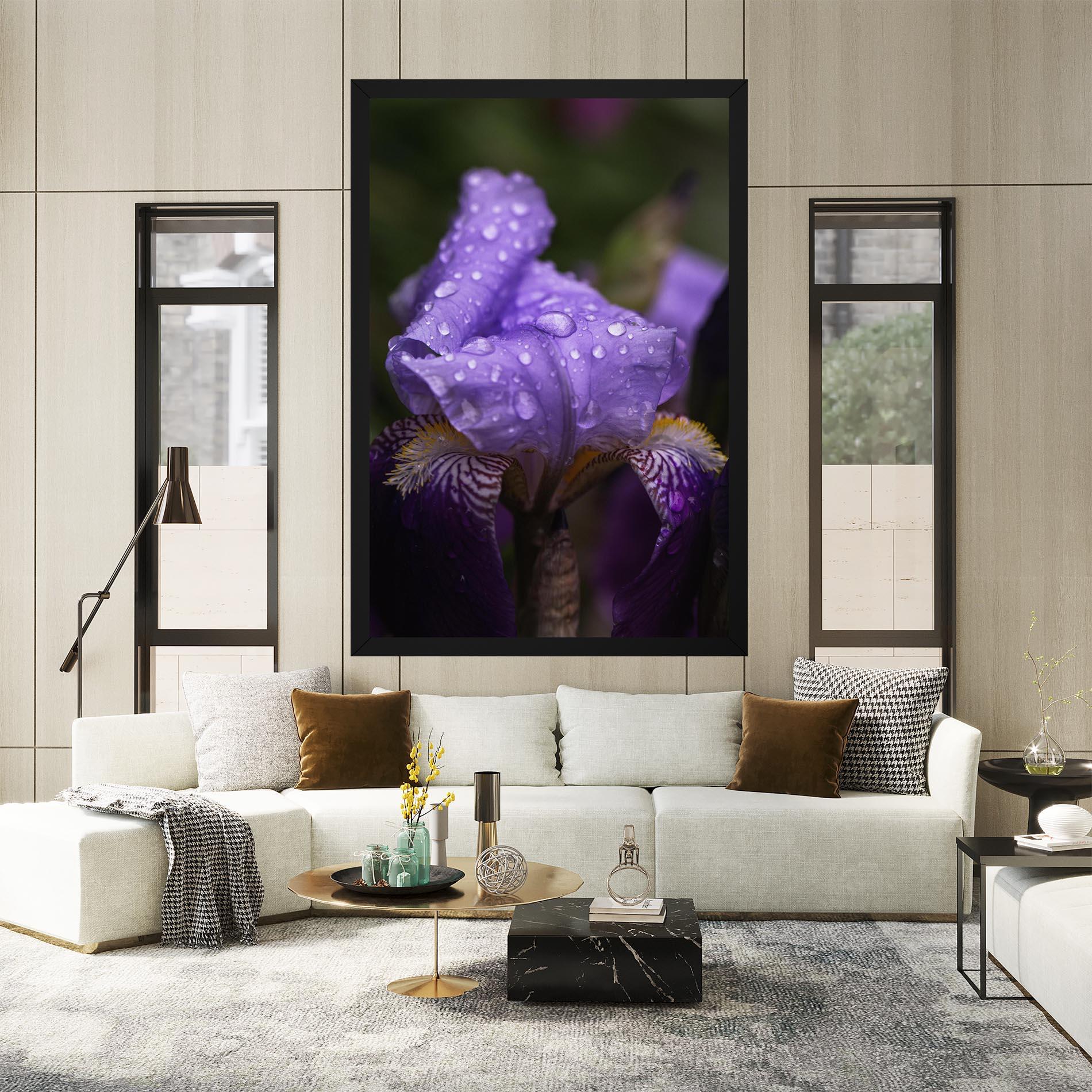 Vászonkép Rain In The Garden mockup 2