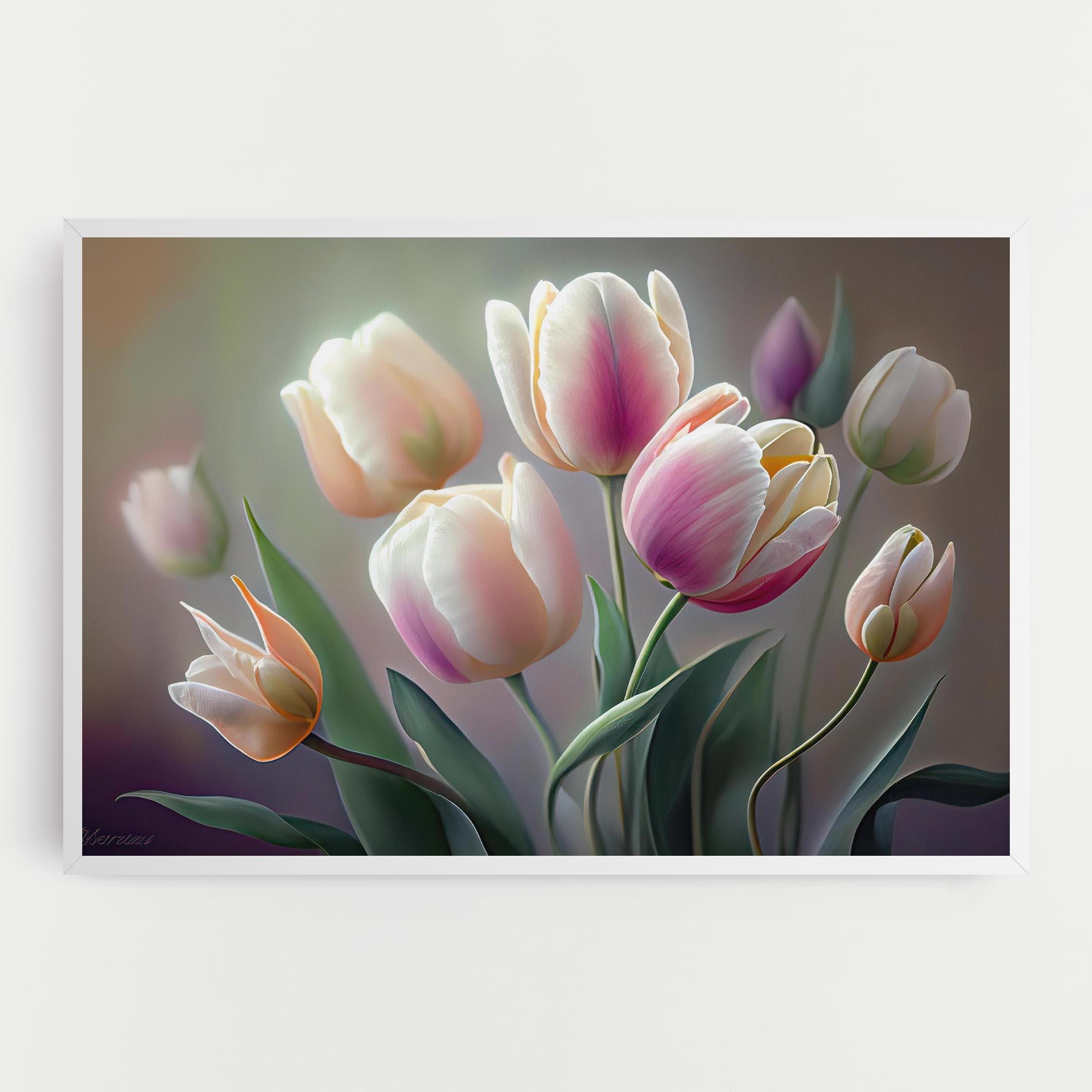 Vászonkép Pretty Tulips mockup 0
