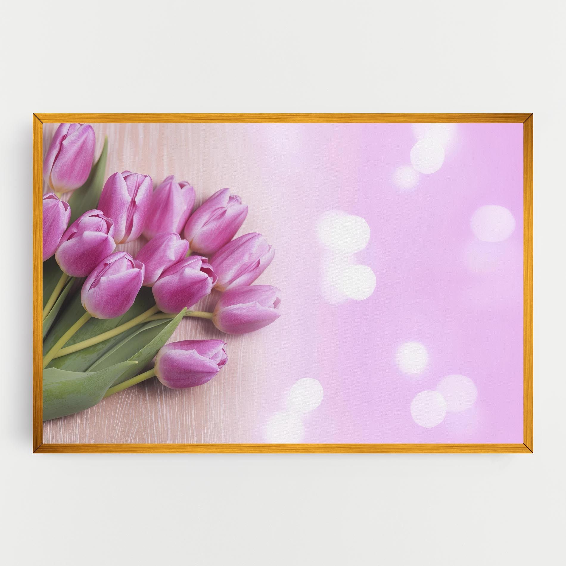 Pink Tulip Flowers mockup 0