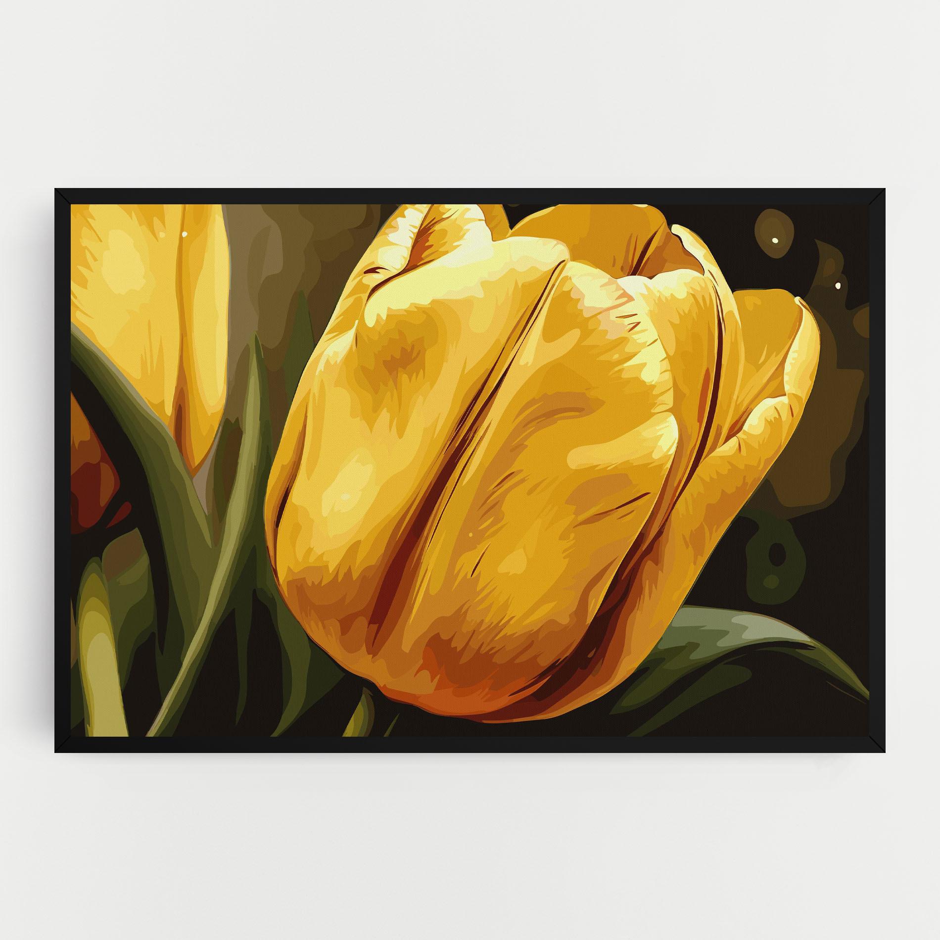 Vászonkép Big Yellow Tulip mockup 0