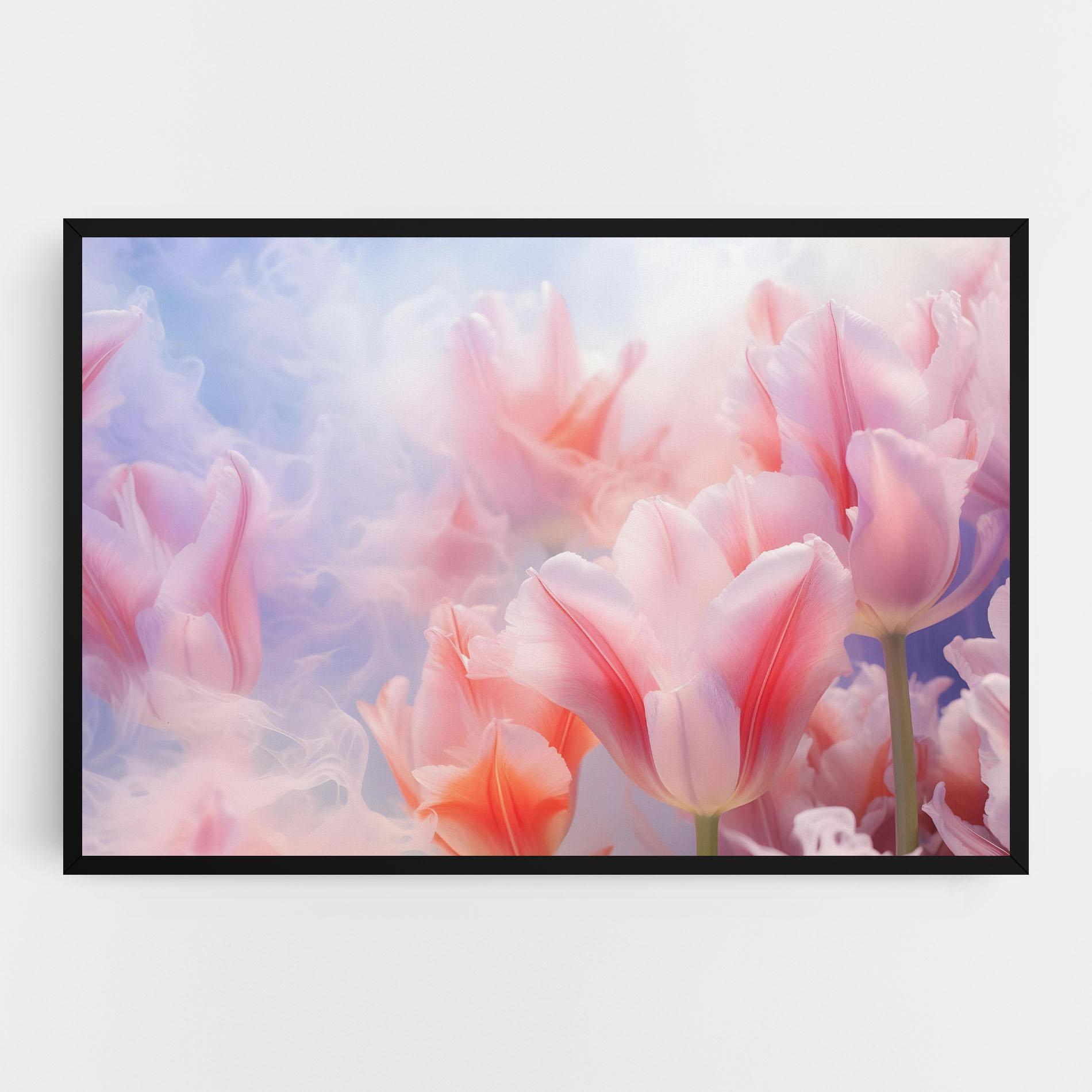 Vászonkép Dreamy Pink Tulips mockup 0