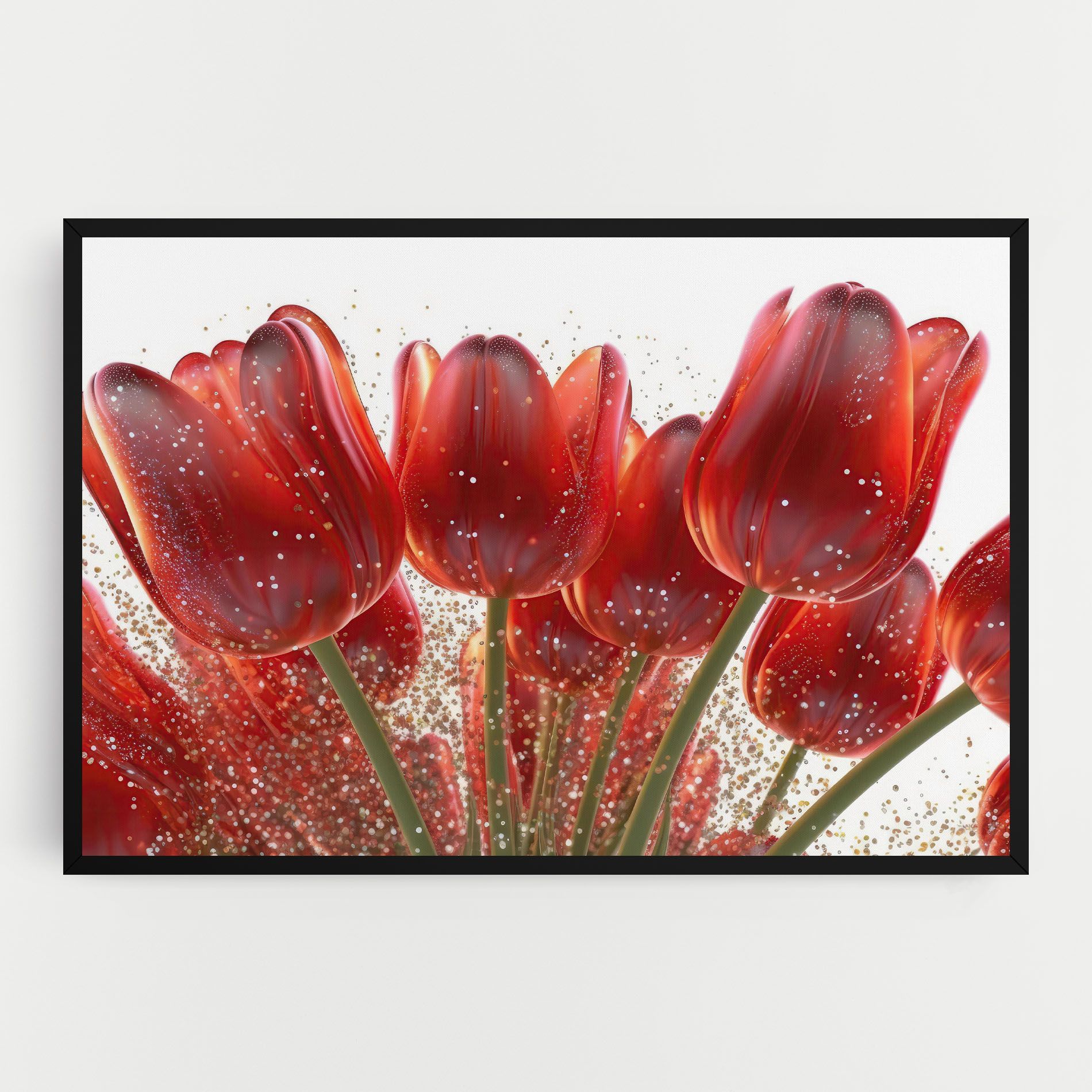 Glitter Red Tulips mockup 0