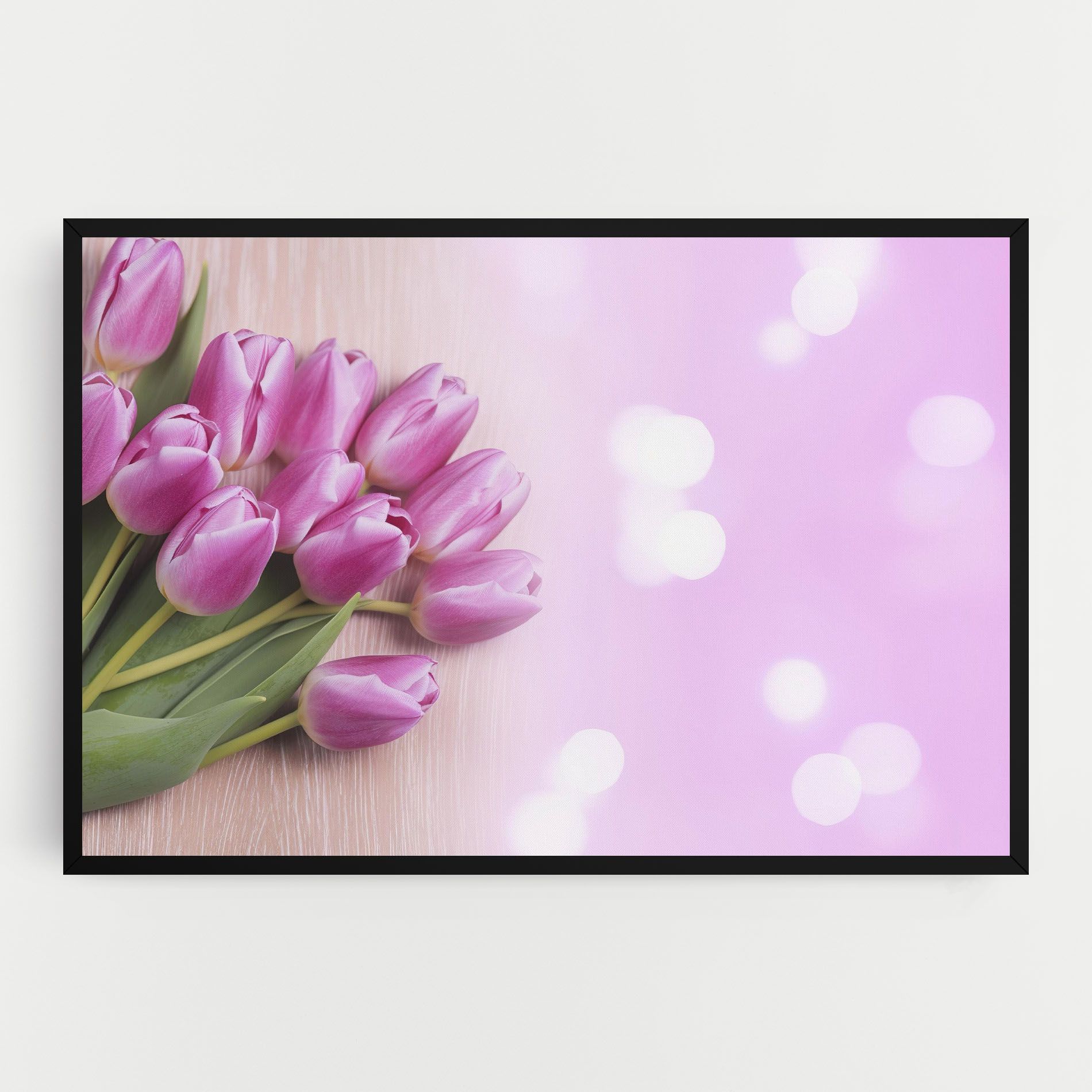 Pink Tulip Flowers mockup 0