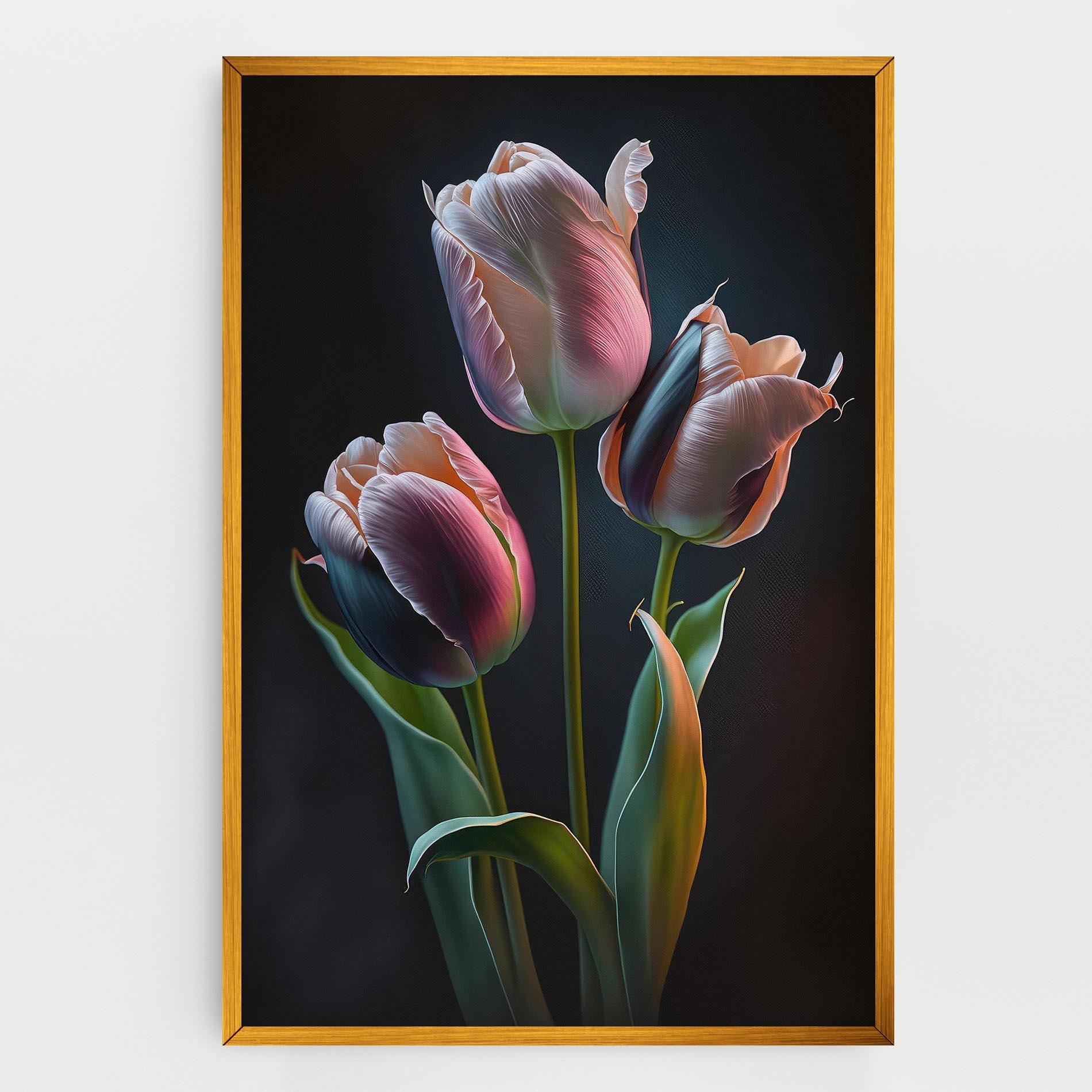 Vászonkép Light Purple Tulips mockup 0