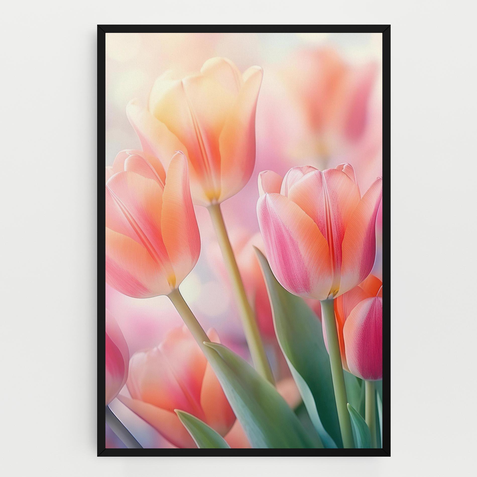 Vászonkép Dreamy Tulips mockup 0