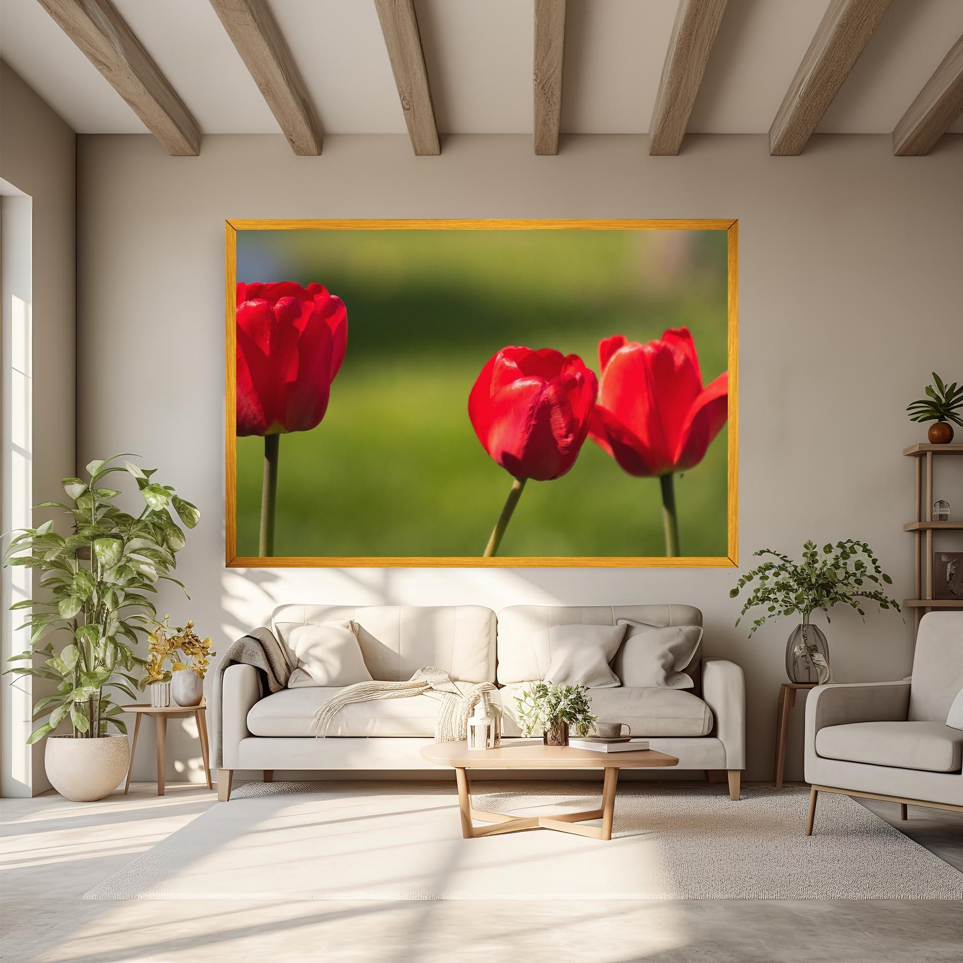 Vászonkép 3 Red Tulips mockup 6