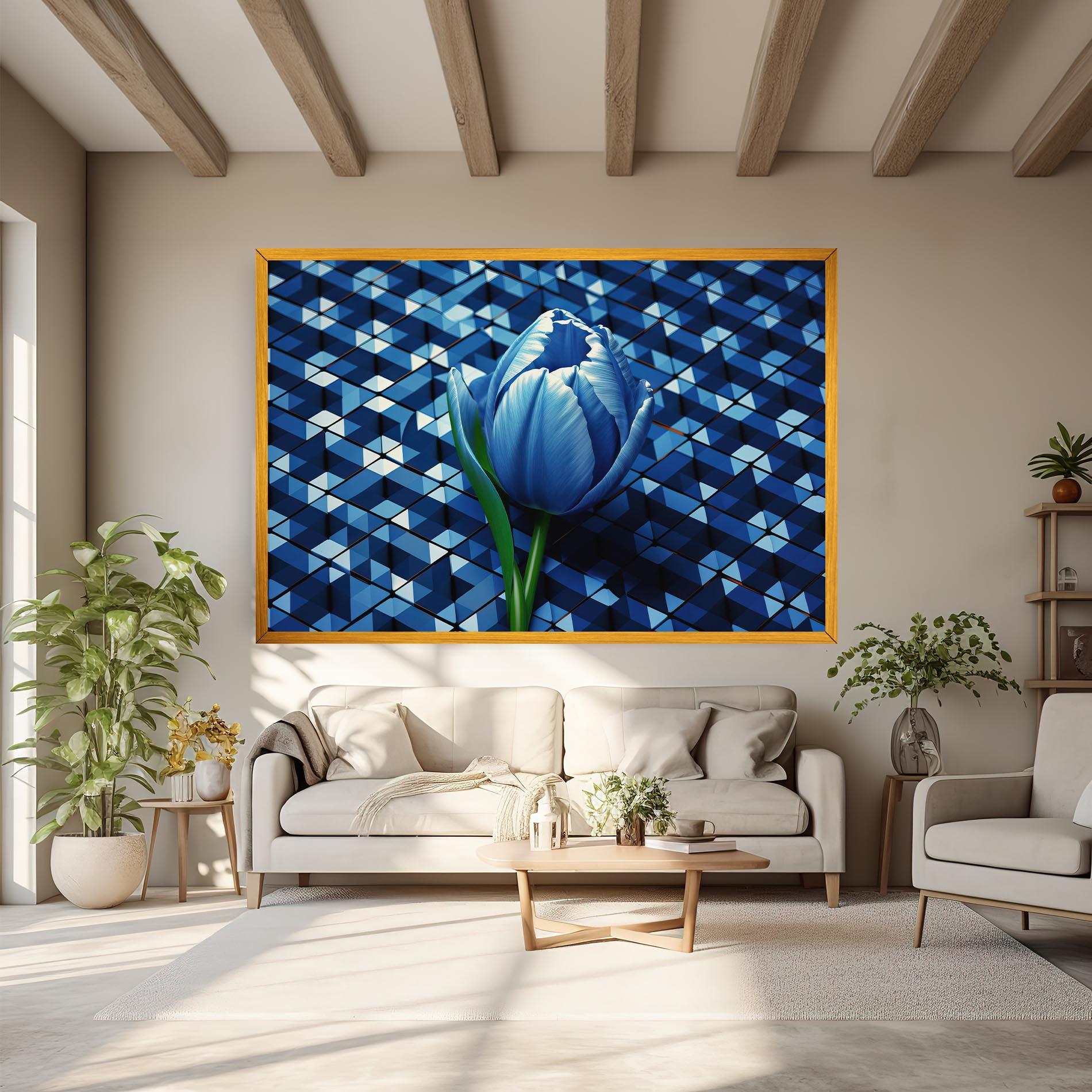 Vászonkép Blue Tulip mockup 6