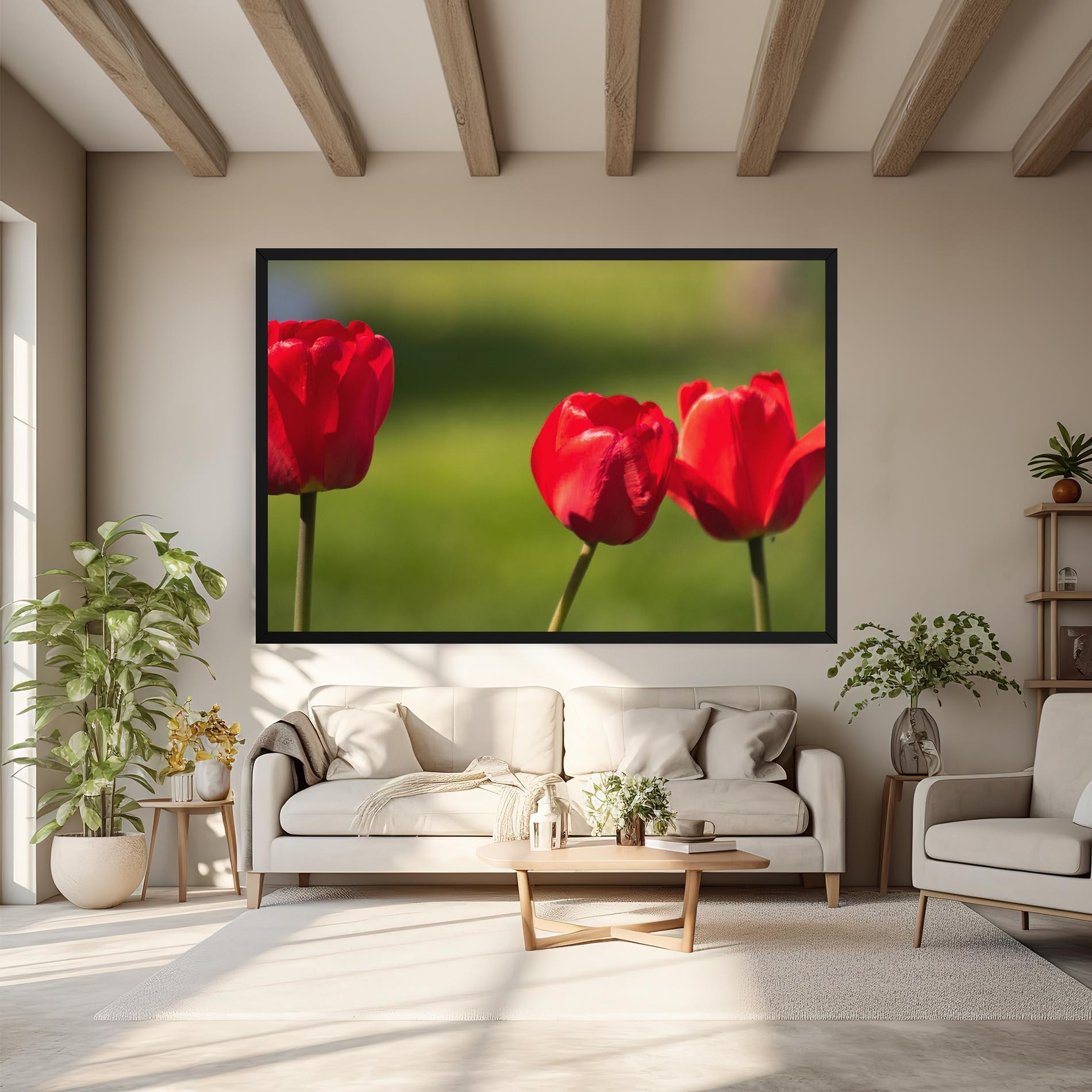 Vászonkép 3 Red Tulips mockup 6