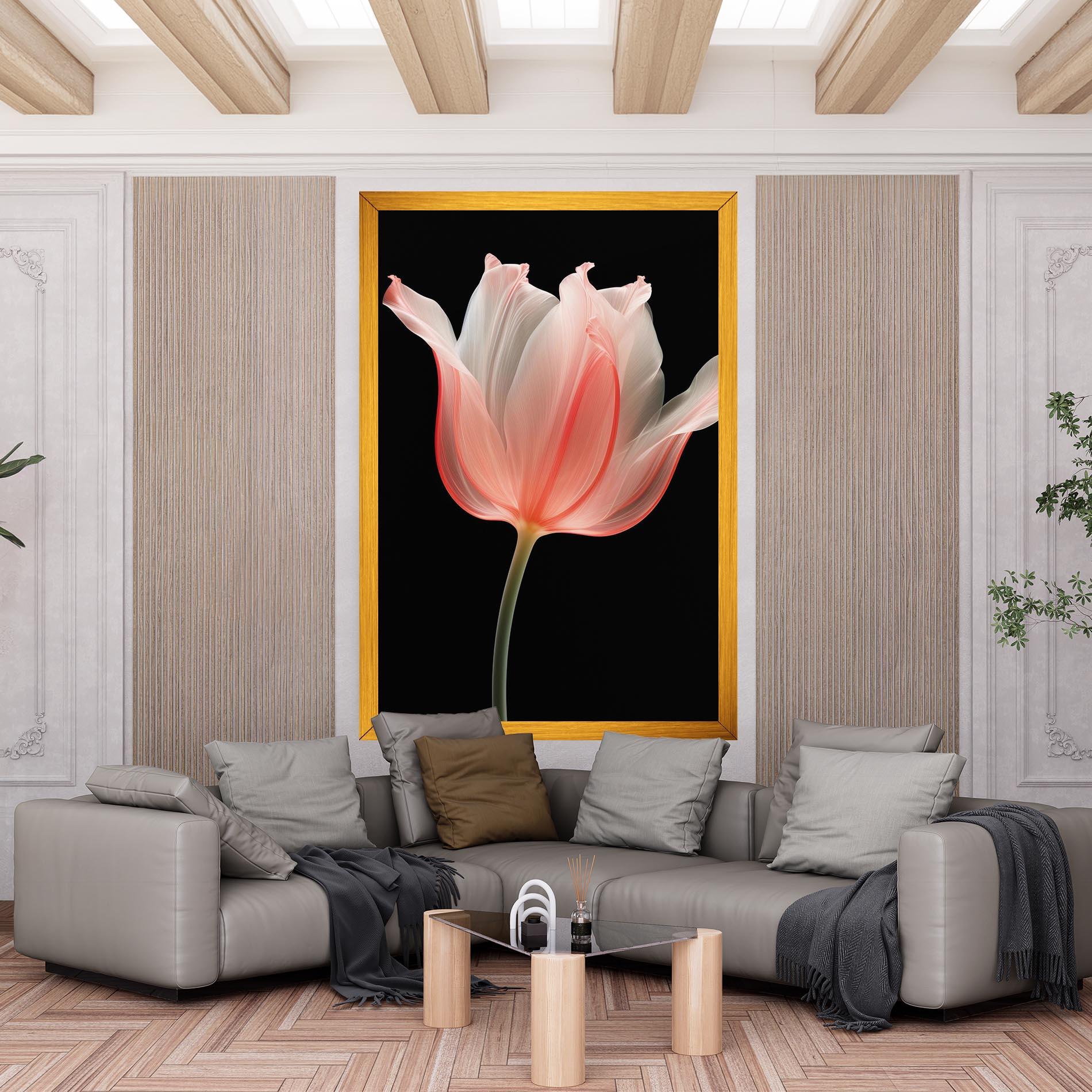 Vászonkép Pastel Pink Tulip mockup 6