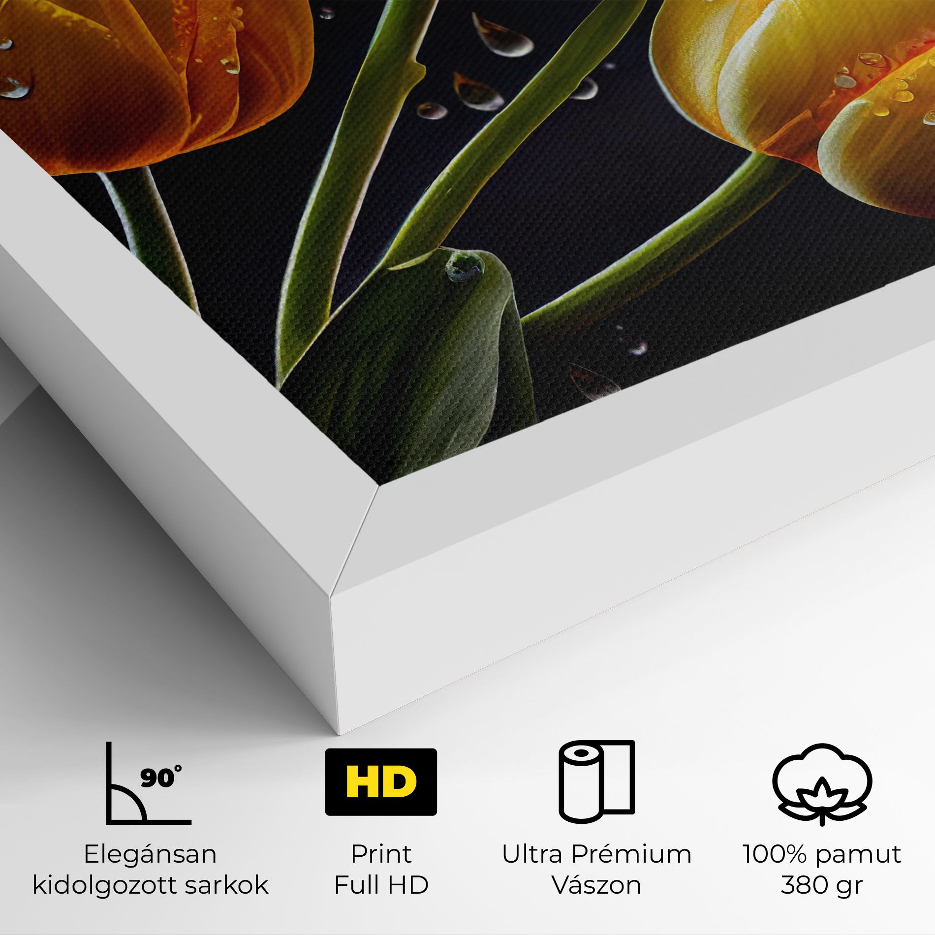 3 Yellow Tulips mockup 4