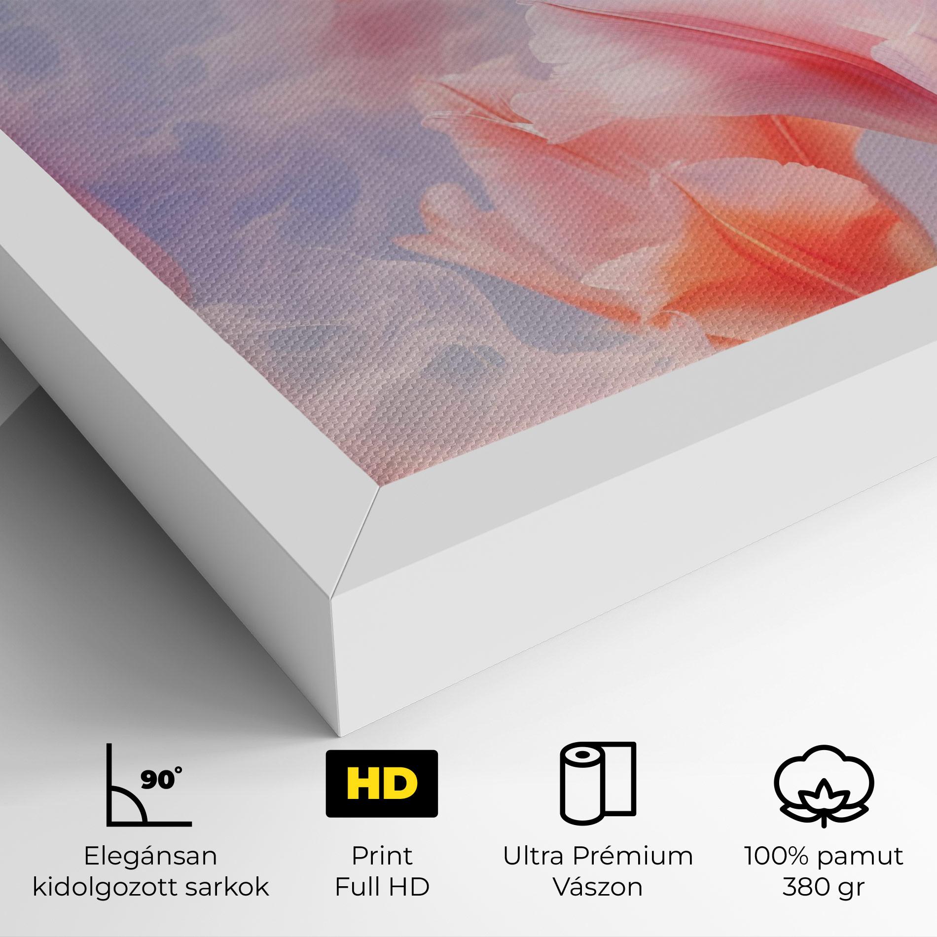 Vászonkép Dreamy Pink Tulips mockup 4