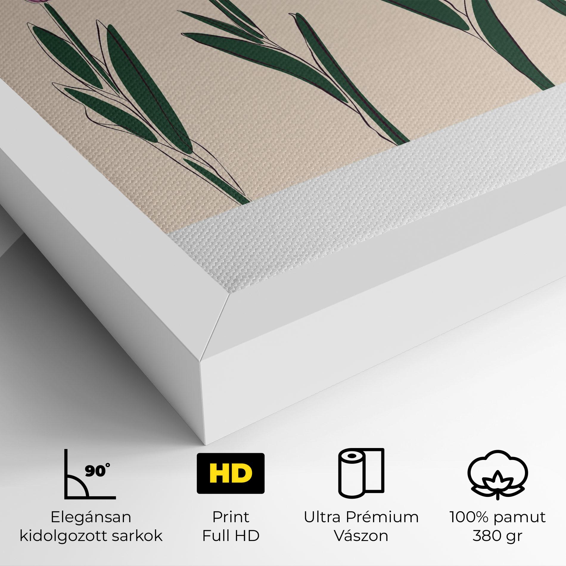 Vászonkép Tulips Set mockup 4