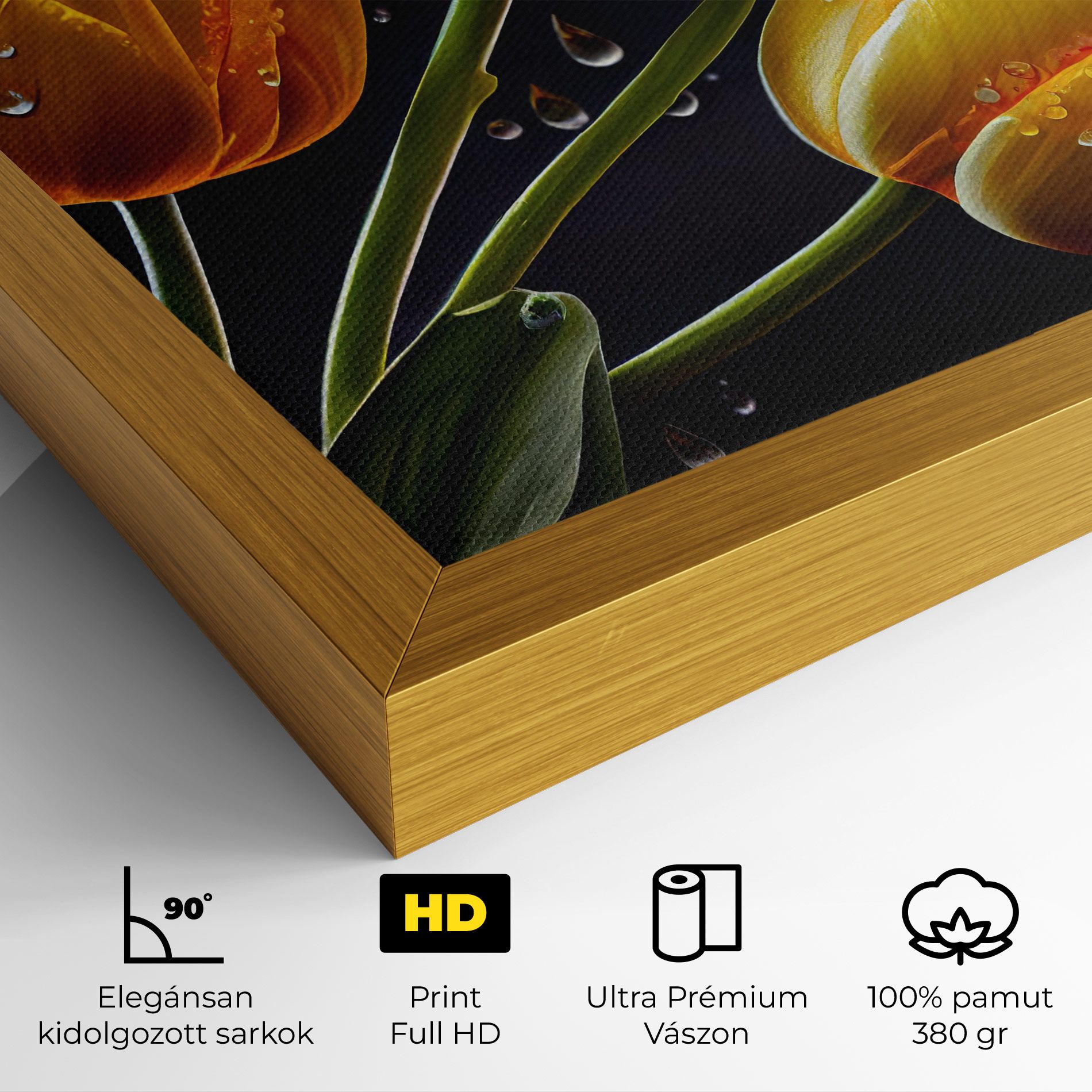 3 Yellow Tulips mockup 4