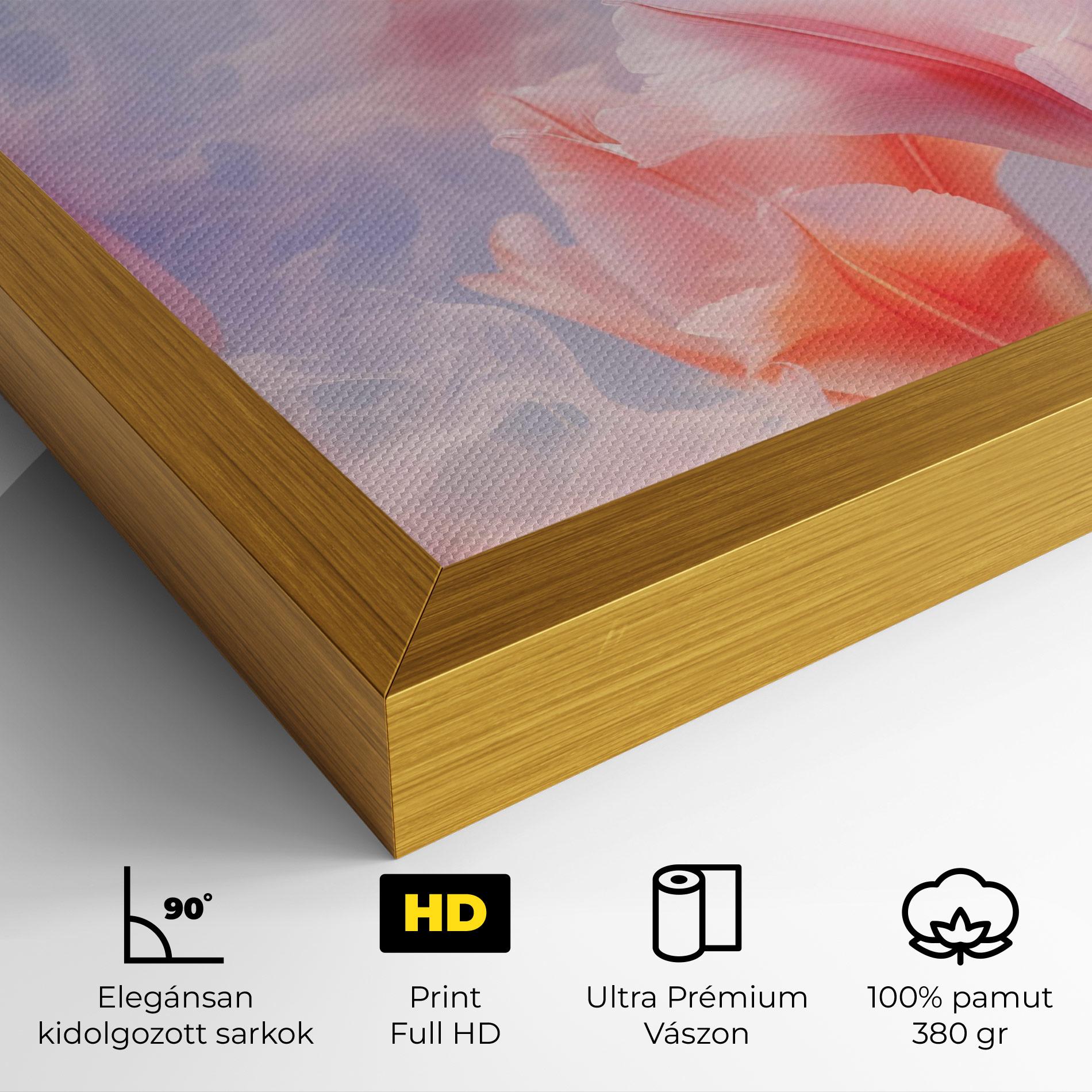 Vászonkép Dreamy Pink Tulips mockup 4