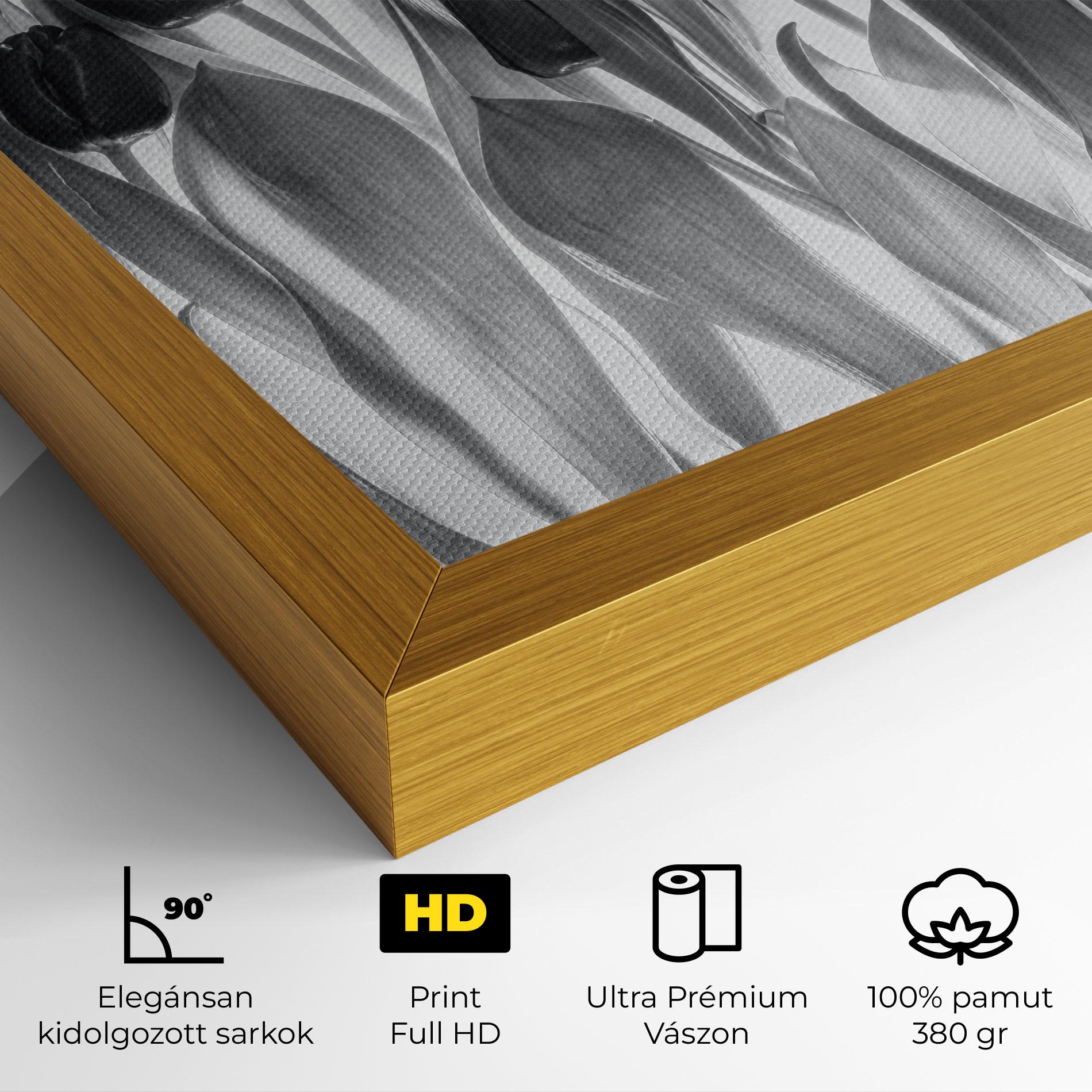 Vászonkép Grey Tulips mockup 4