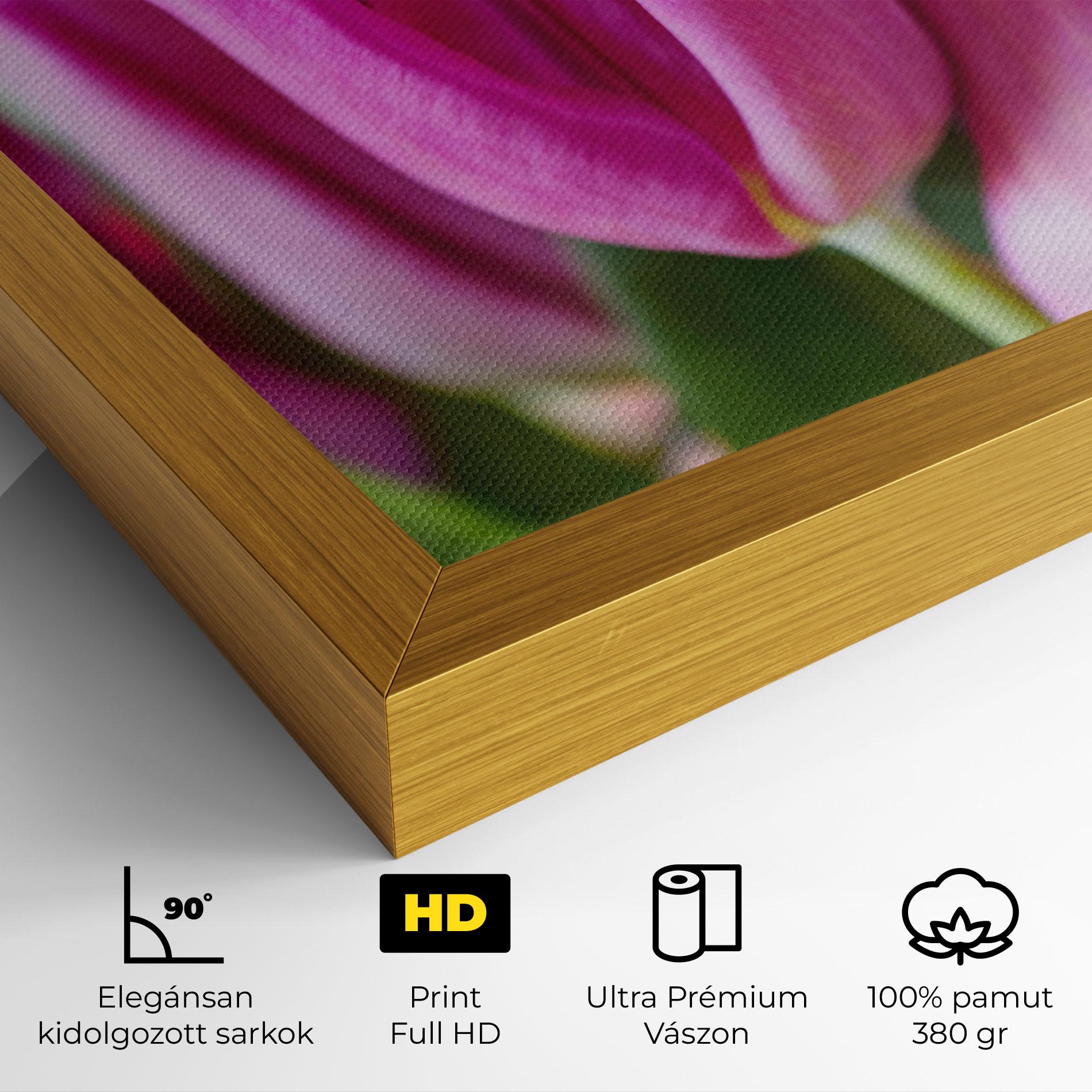 Vászonkép Purple Tulip Close Up mockup 4