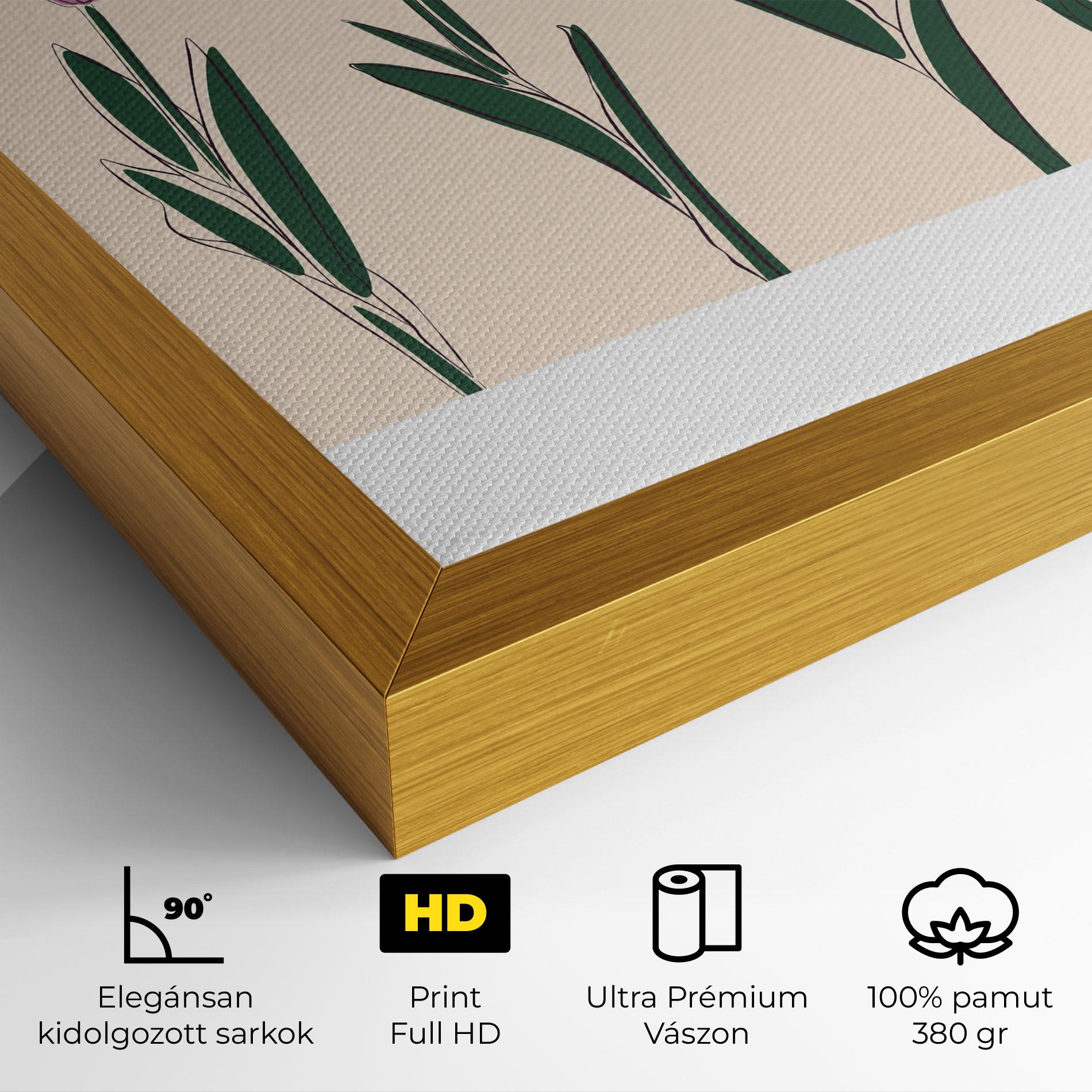 Vászonkép Tulips Set mockup 4