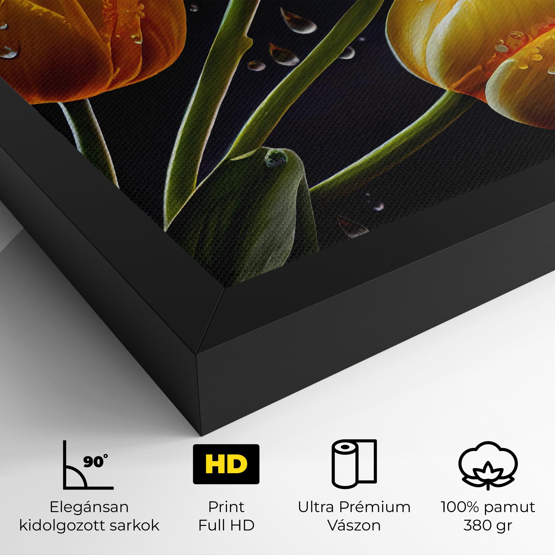 Vászonkép 3 Yellow Tulips mockup 4