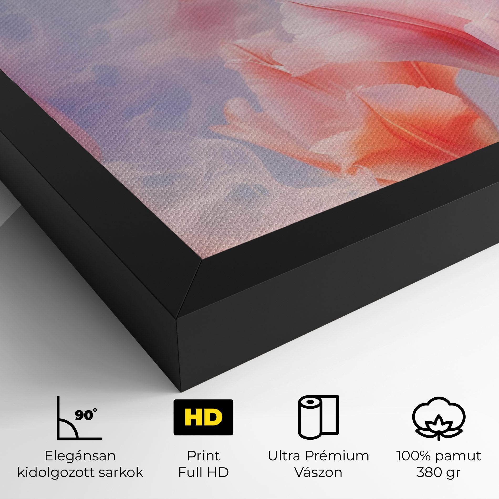 Vászonkép Dreamy Pink Tulips mockup 4