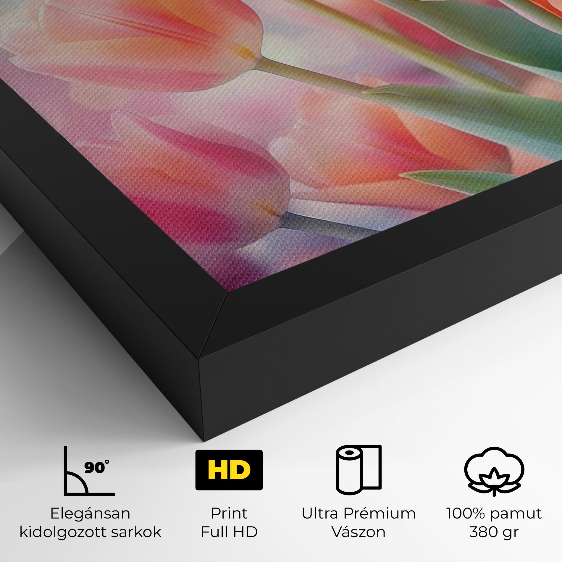 Vászonkép Dreamy Tulips mockup 4