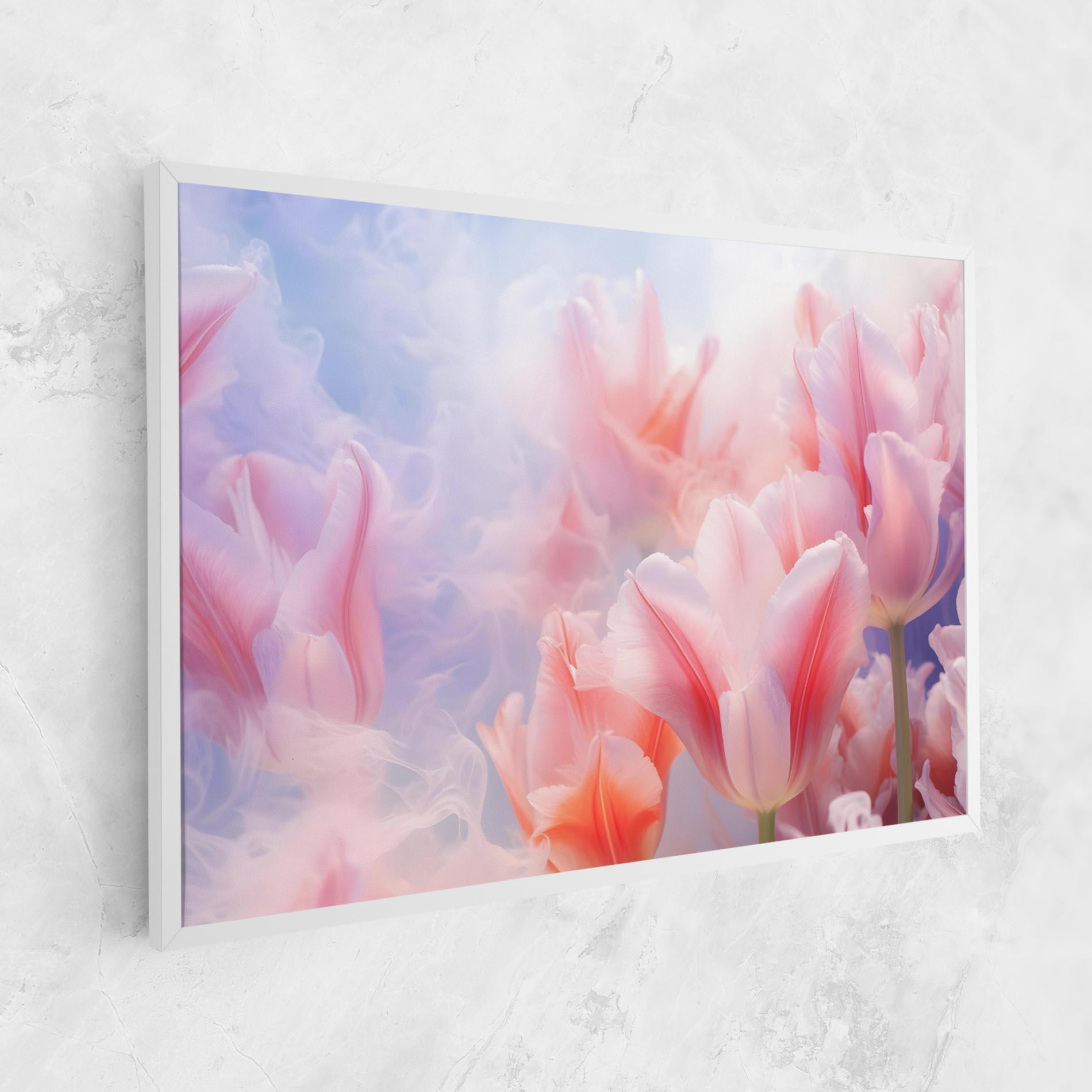 Vászonkép Dreamy Pink Tulips mockup 1