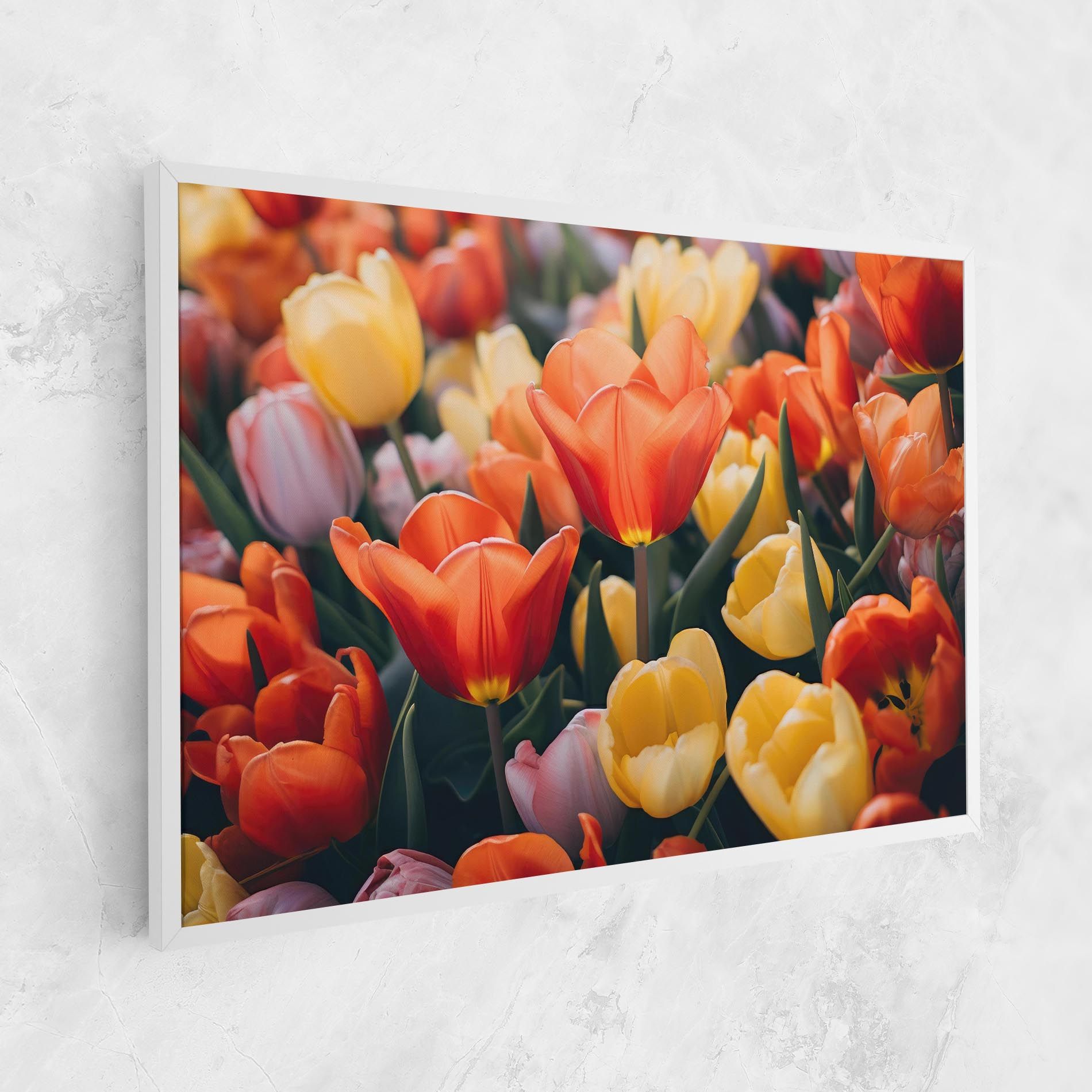 Orange Yellow Tulips mockup 1