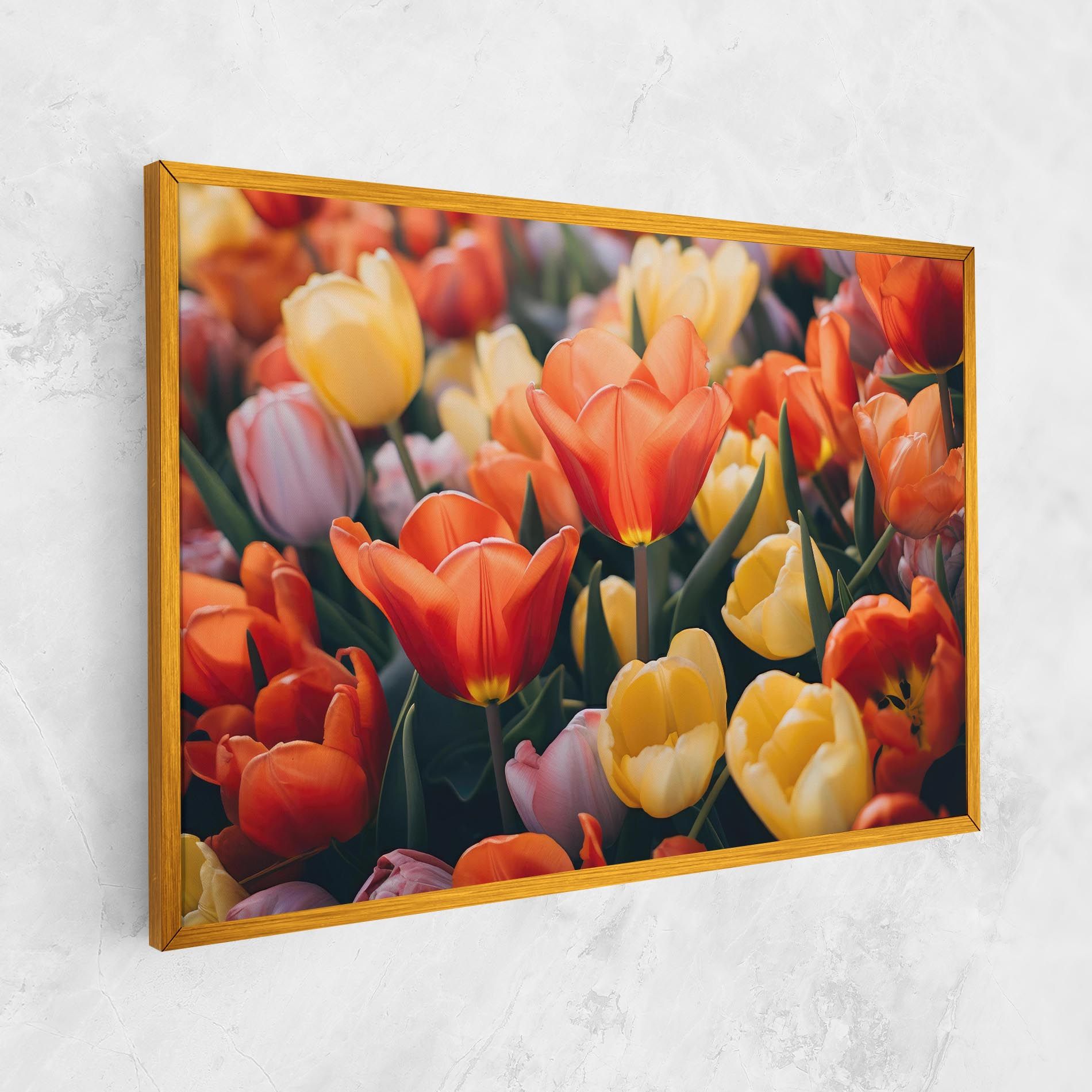 Orange Yellow Tulips mockup 1