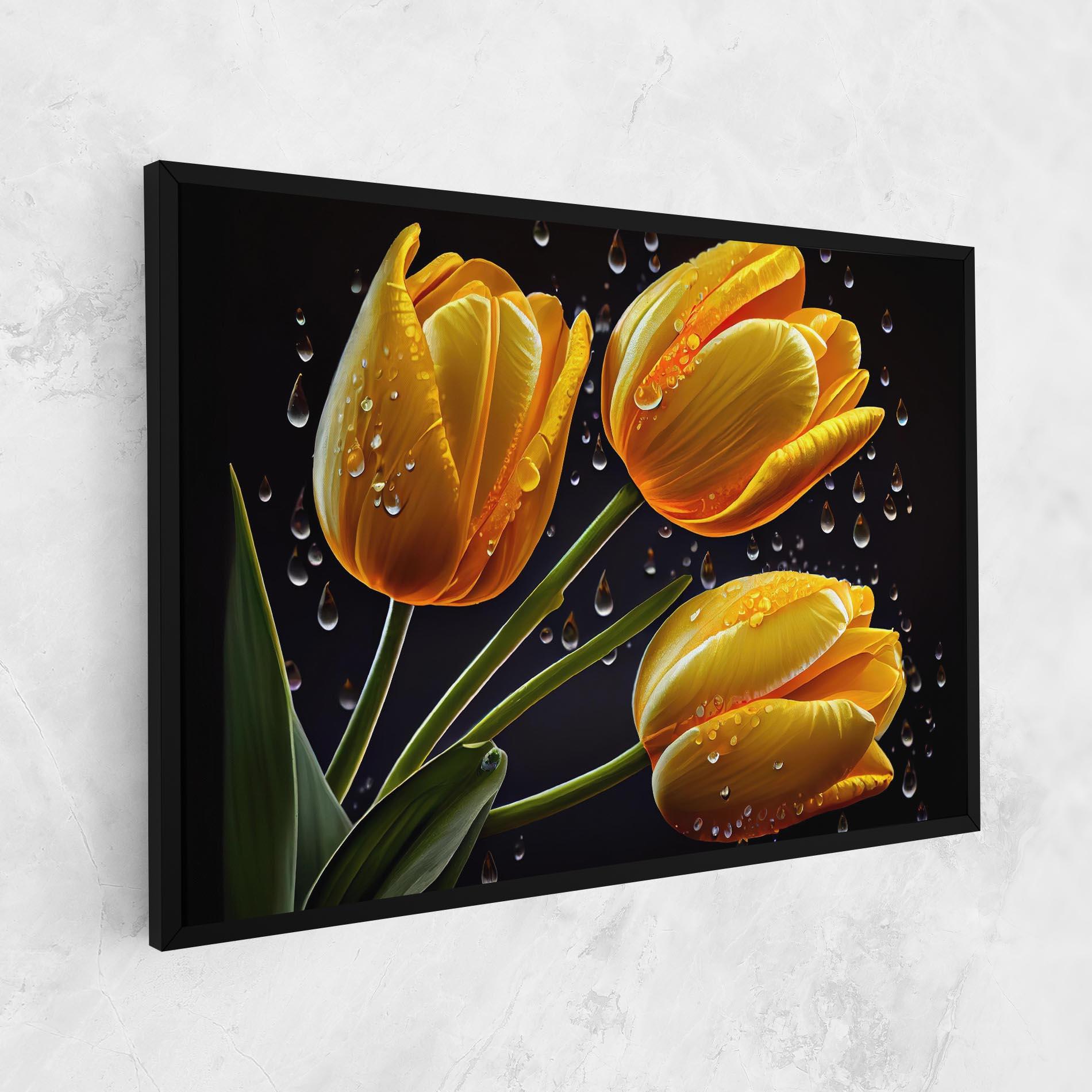 Vászonkép 3 Yellow Tulips mockup 1