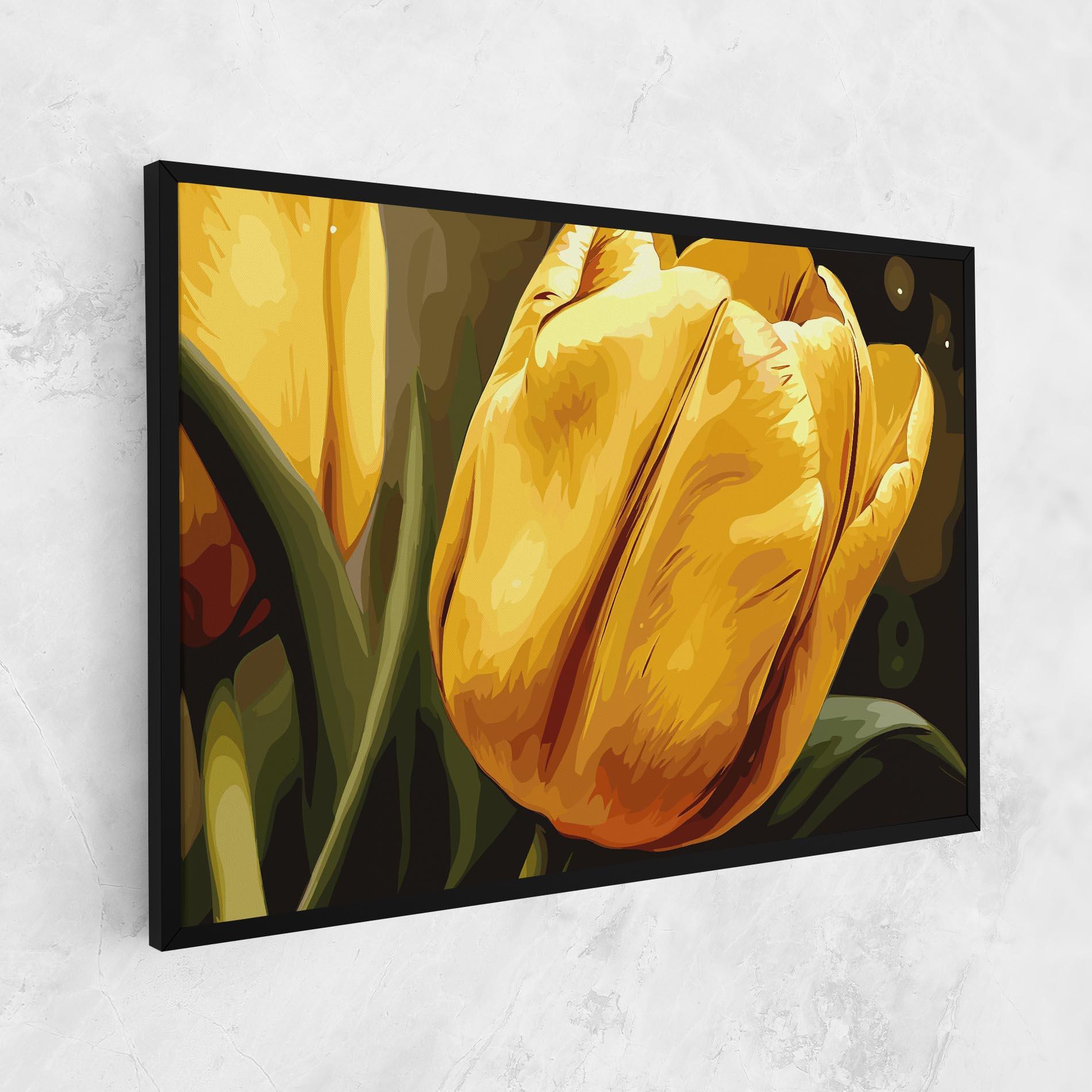 Vászonkép Big Yellow Tulip mockup 1
