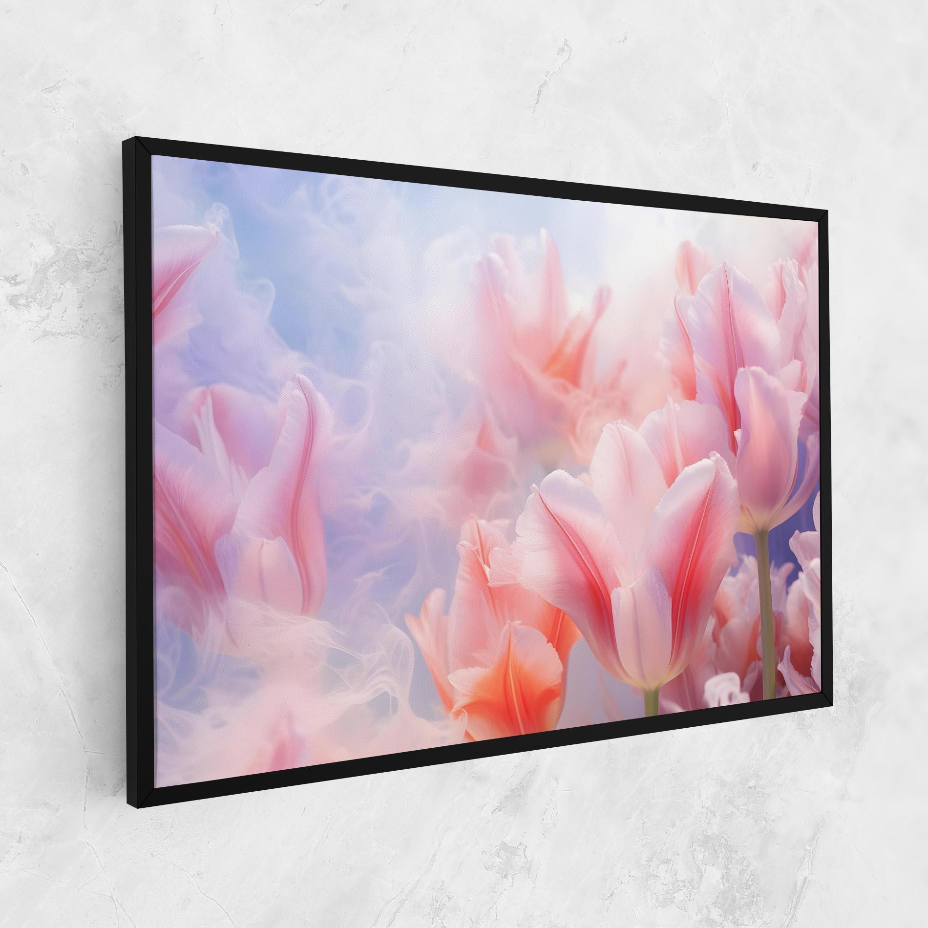 Vászonkép Dreamy Pink Tulips mockup 1