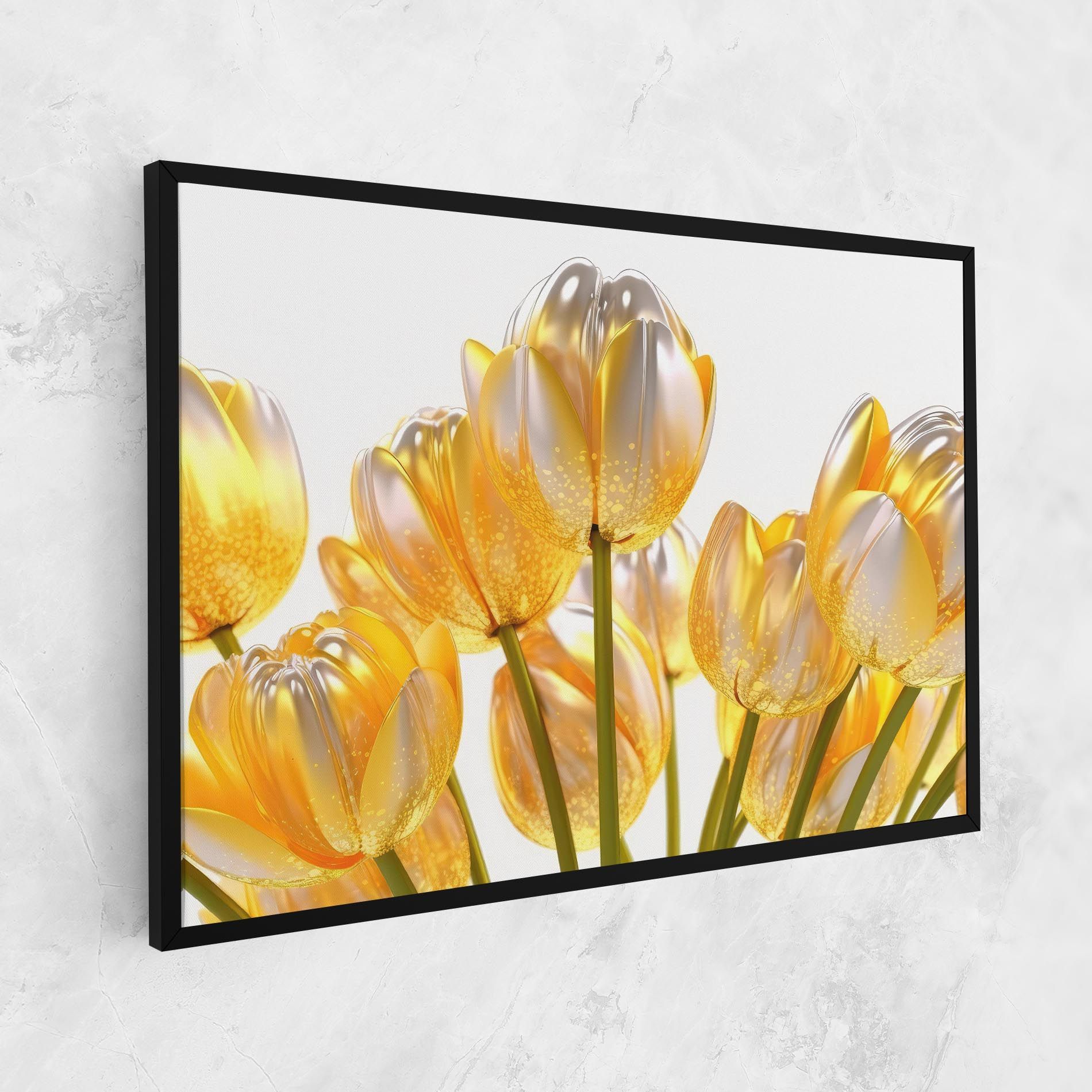 Gold White Tulips mockup 1