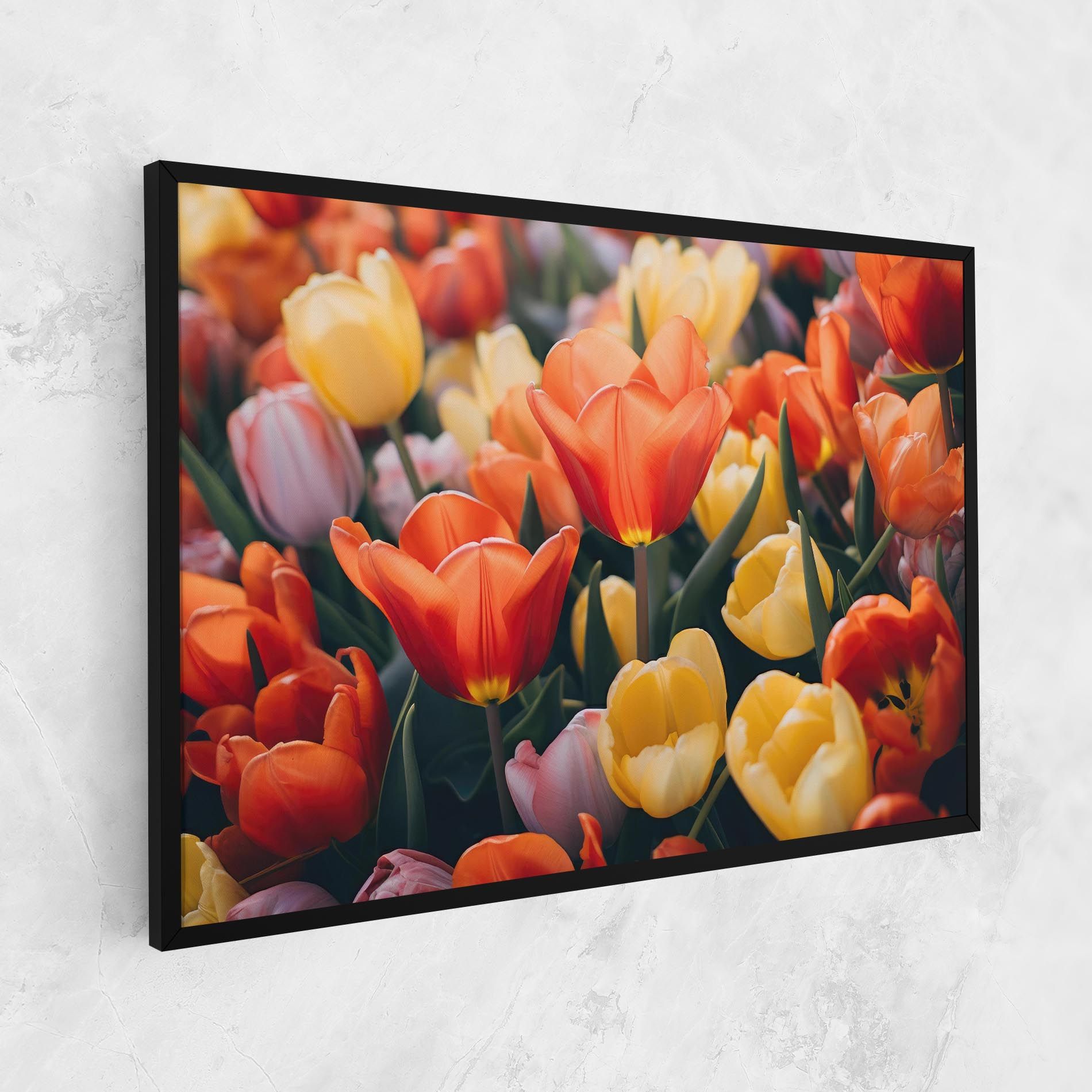 Orange Yellow Tulips mockup 1