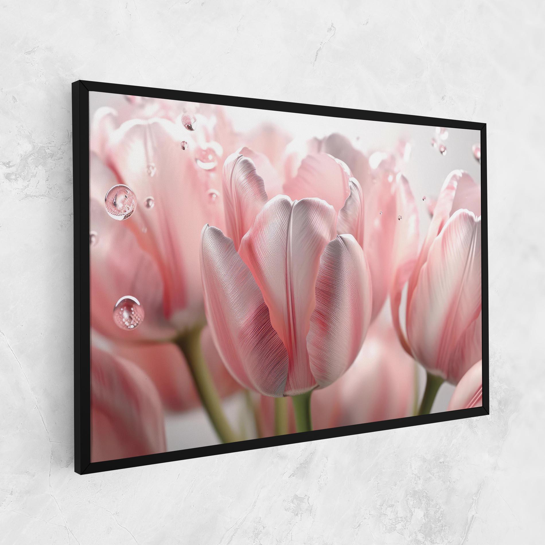 Vászonkép Pink Pretty Tulips mockup 1